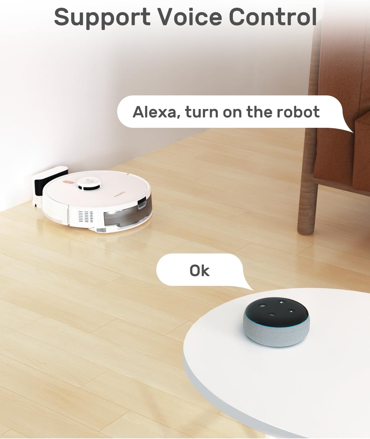 Verefa Robot Vacuum and Mop Combo, 5000Pa Suction 260min Runtime 5 Maps Editable LiDAR Navigation Automatic Vacuum Robot, Wi-Fi/App/Alexa Control, Robotic Vacuum Cleaner Ideal for Low Carpet, Pet Hair · v14