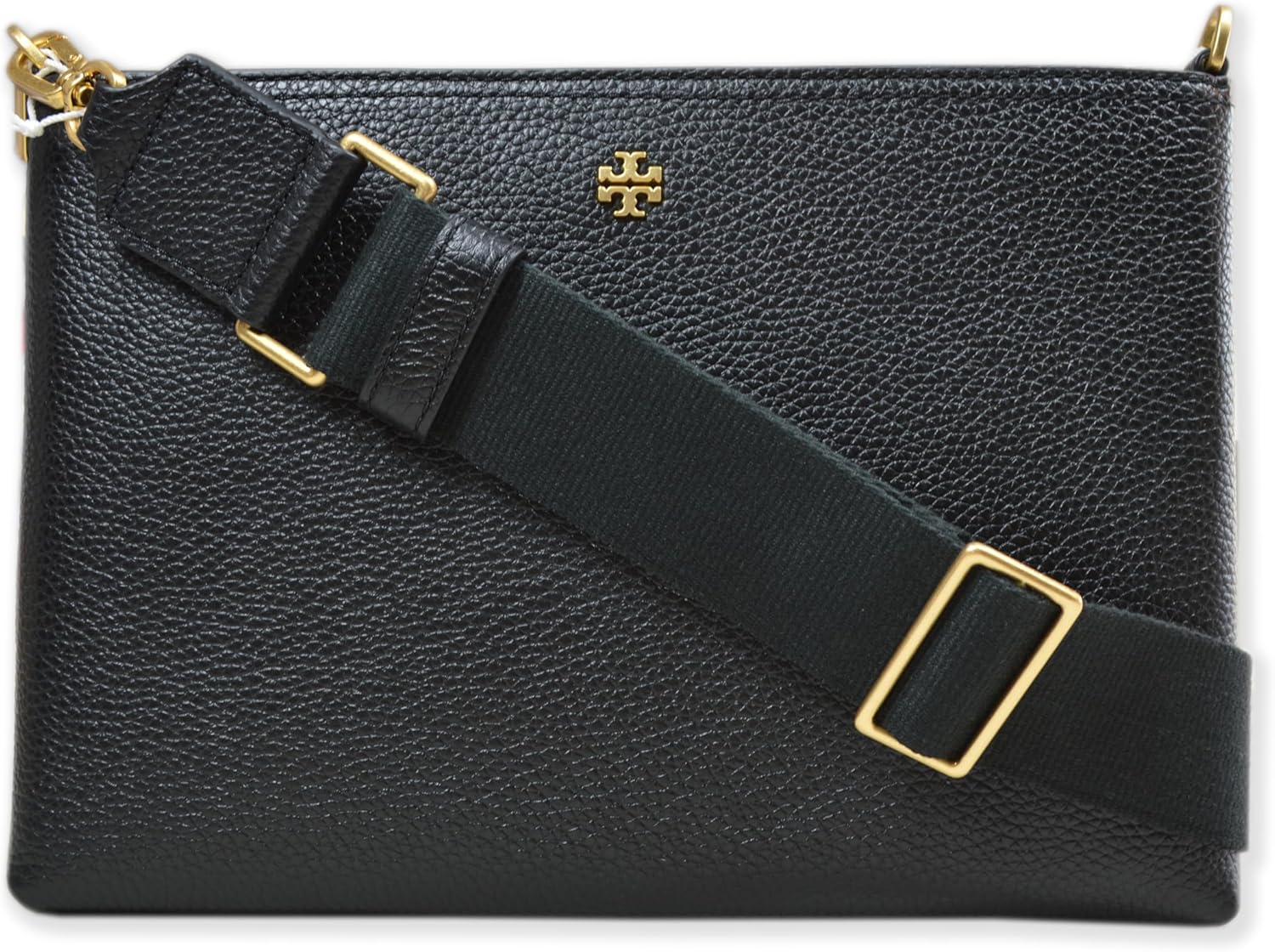 Sac à bandoulière Tory Burch 148314 Blake Swingpack en cuir grainé pour femmes, (001 noir)