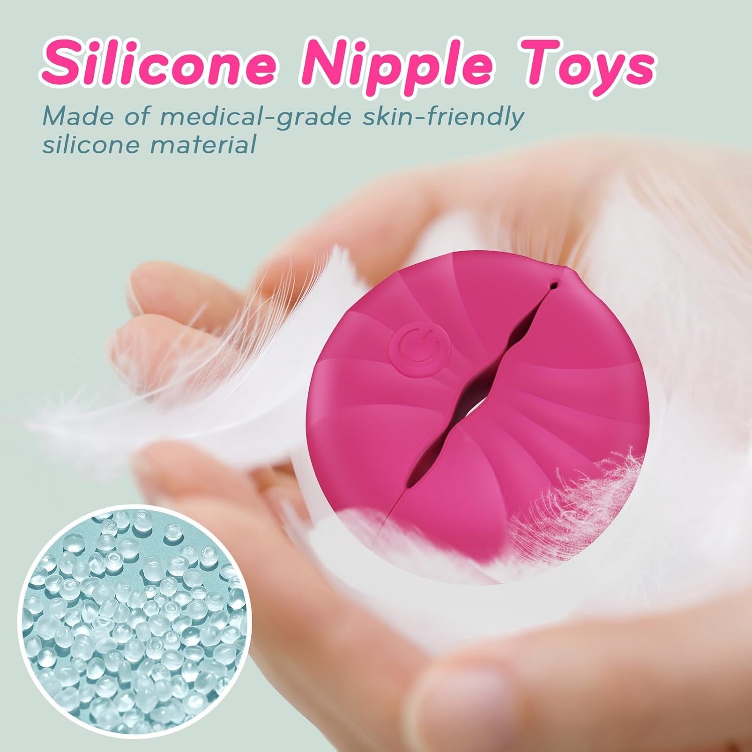 Vibromasseur à tétons lvhua Nipple Toys, pinces à tétons, plaisir sexuel, femmes avec 10 modes de vibration, jouet à tétons invisible léger en silicone, pinces à tétons vibrantes, jouet sexuel pour adultes pour femmes, couple, plaisir