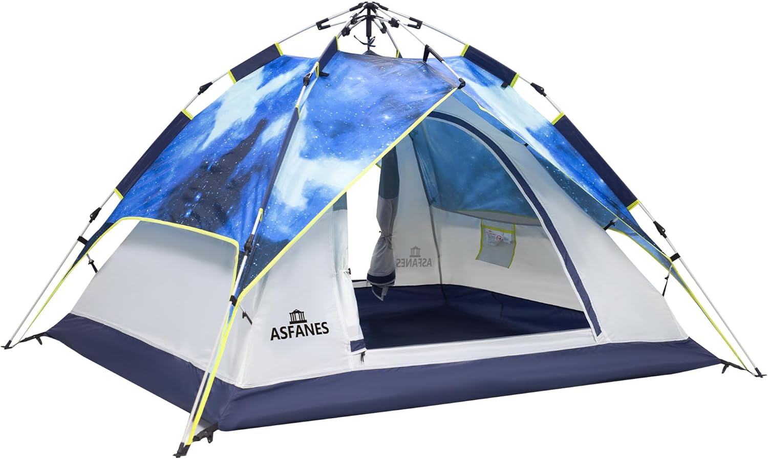 Camping Tent Automatic 3/4 Person Instant Tent Pop Up Ultralight Dome Tent 4 Seasons Waterproof  Windproof Camping Tent with Removable Outer Tarpaulin, Double Layers · v2