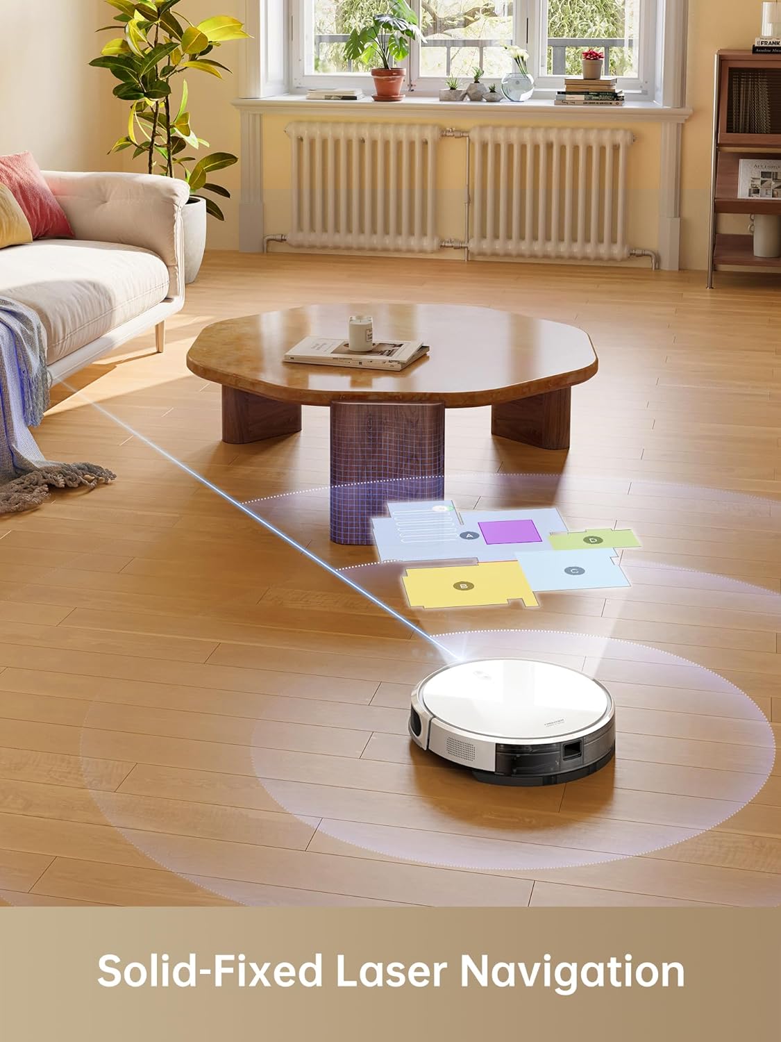 Robot aspirapolvere e mocio Dreame Trouver M1, potenza di aspirazione 4500 Pa, navigazione SoF LiDAR, corpo compatto, compatibile con Alexa/Google Home/Siri, perfetto per pavimenti duri, tappeti e peli di animali domestici