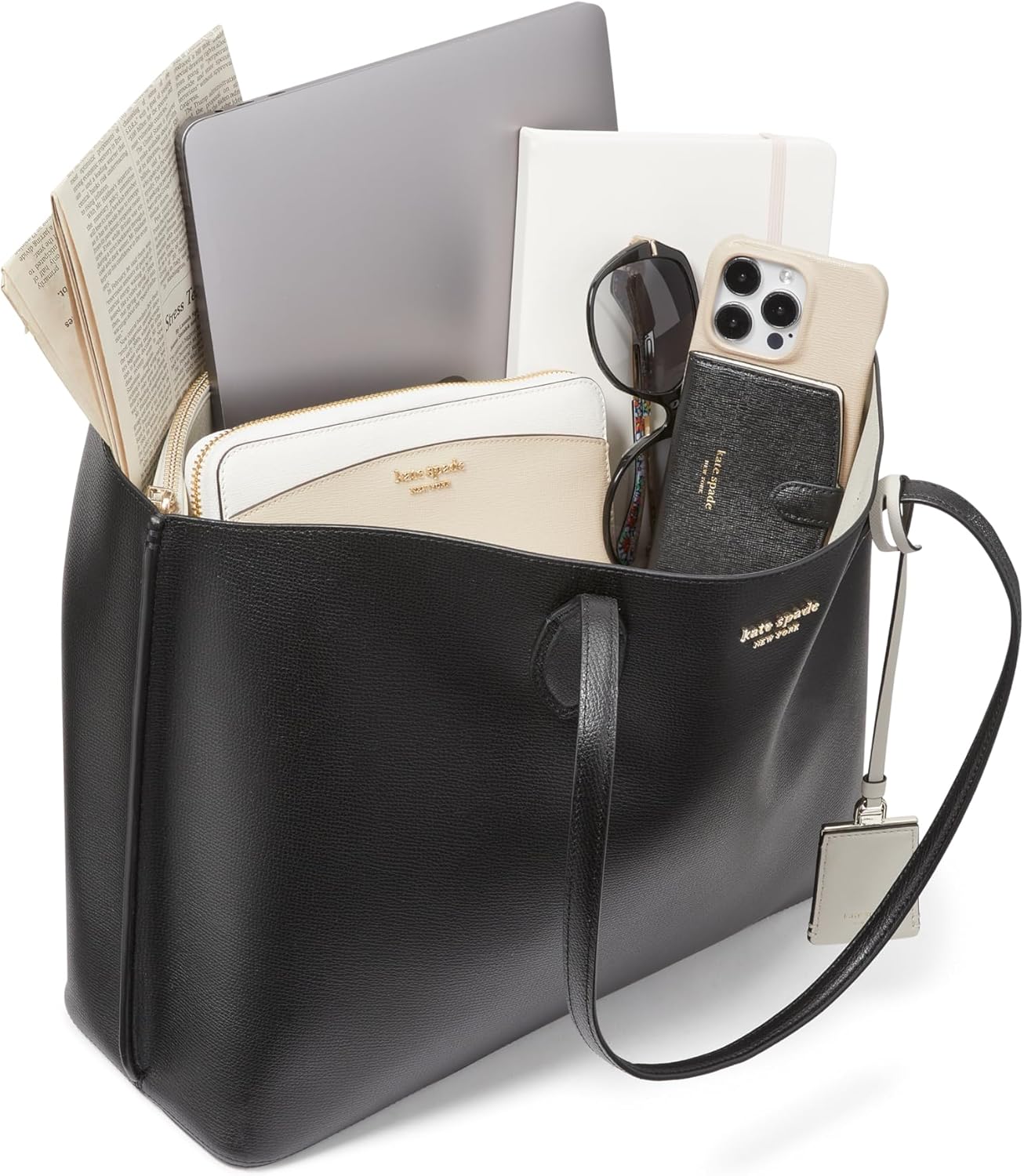 kate spade new york Womens Suite Crossgrain Leather Work Tote
