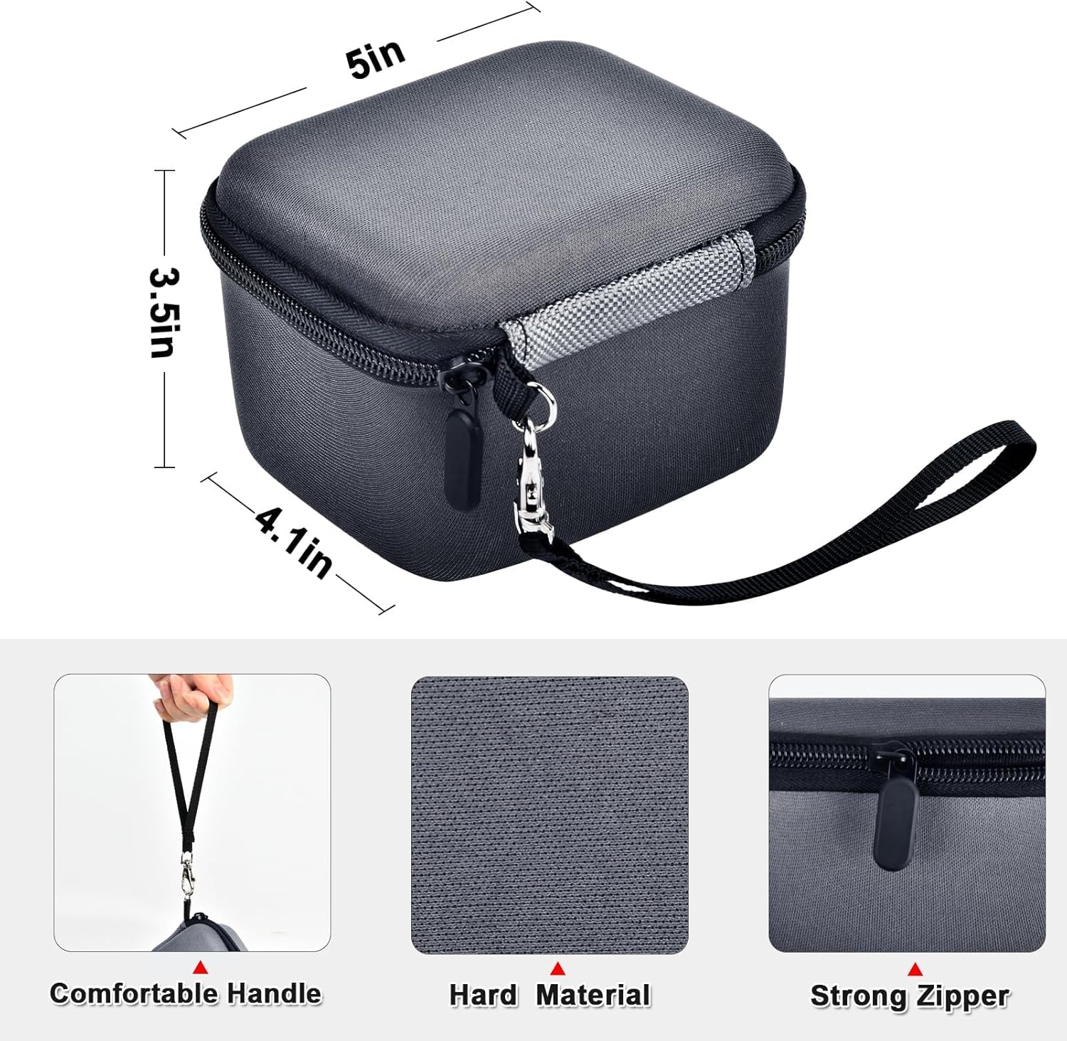 Étui PAIYULE compatible avec le chargeur Cube MagSafe 3 en 1 Anker, 15 W maximum, support de recharge rapide, support de rangement pour câble USB-C (boîte uniquement) (gris)