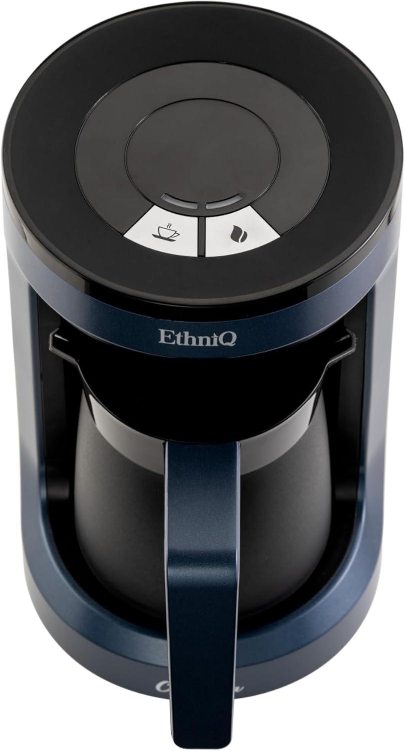 ETHNIQ Türk Kahvesi Makinesi -% 100 BPA İçermez, 120V, Cook Sense Teknolojisi ile 1 ila 4 Fincan Demleme Kapasitesi, Türk Kahvesi, Türk Kahvesi - Mavi