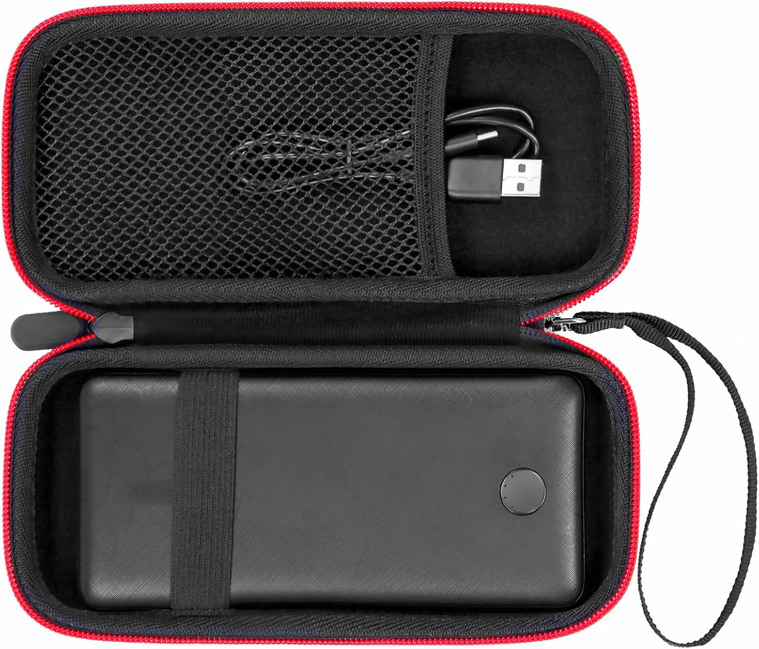 Étui de voyage compatible avec Anker/pour Poiytl/pour iPos/pour Sabani/pour Ohoviv/pour RGvota/pour chargeur portable Pxwaxpy, support de rangement pour batterie à recharge rapide (étui uniquement)