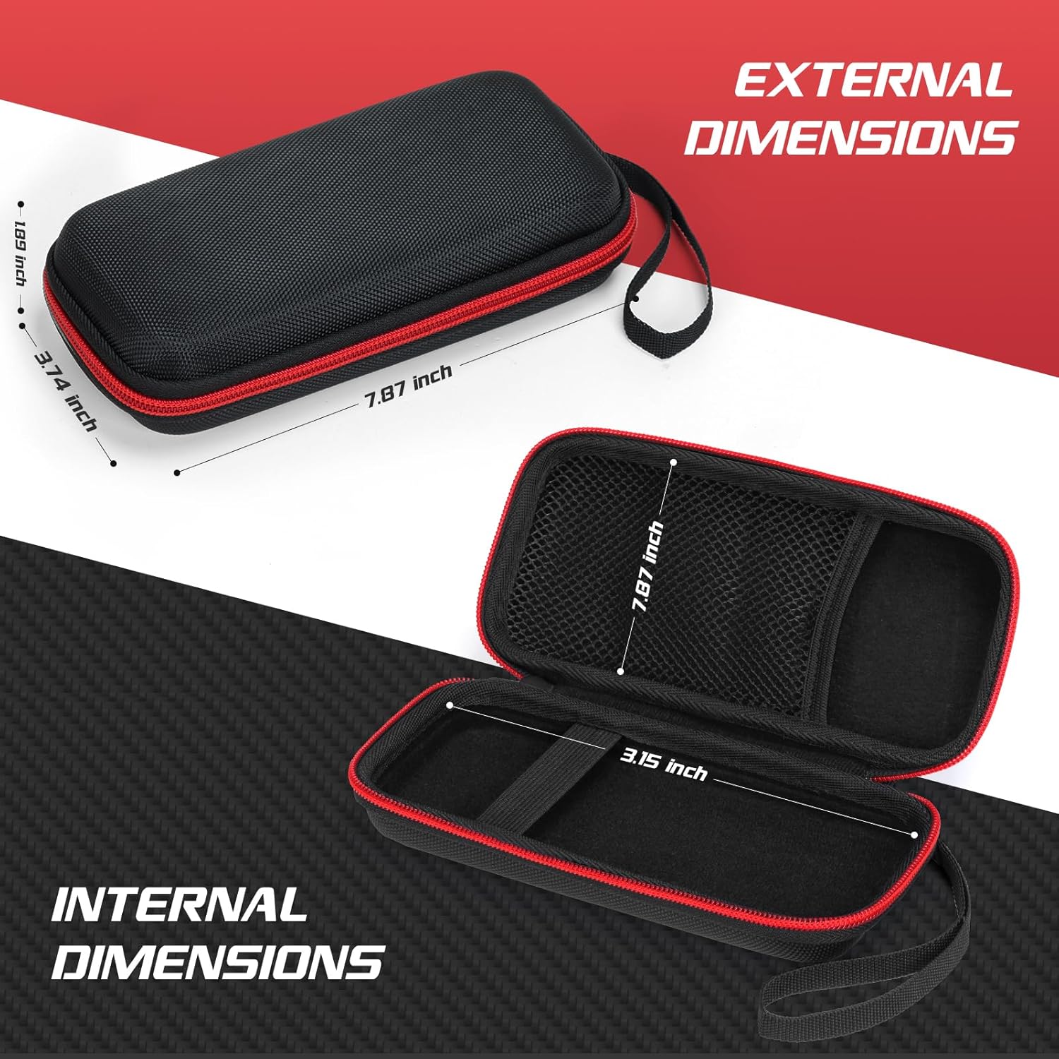 Étui de voyage compatible avec Anker/pour Poiytl/pour iPos/pour Sabani/pour Ohoviv/pour RGvota/pour chargeur portable Pxwaxpy, support de rangement pour batterie à recharge rapide (étui uniquement)