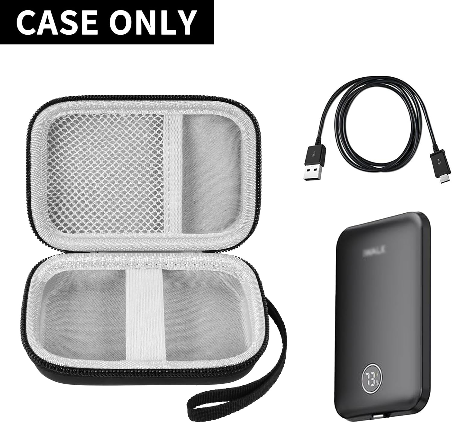 COMECASE Case Compatible with iWALK/for Pxwaxpy Magnetic Slim Portable Charger, 5000mAh 18W Wireless Power Bank, Battery Pack Storage Holder for iPhone 15/15 Pro Max/14/13/12 for Travel (Box Only)