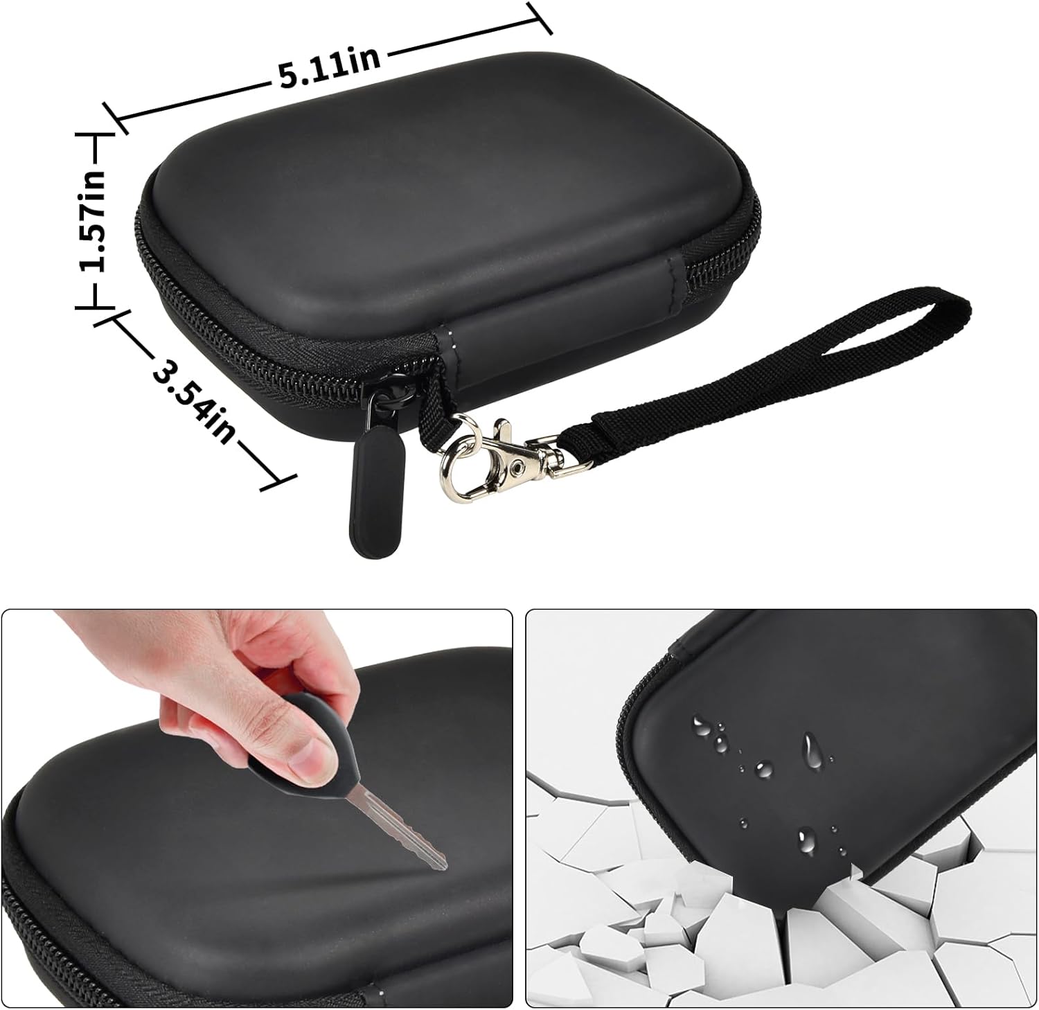 COMECASE Case Compatible with iWALK/for Pxwaxpy Magnetic Slim Portable Charger, 5000mAh 18W Wireless Power Bank, Battery Pack Storage Holder for iPhone 15/15 Pro Max/14/13/12 for Travel (Box Only)