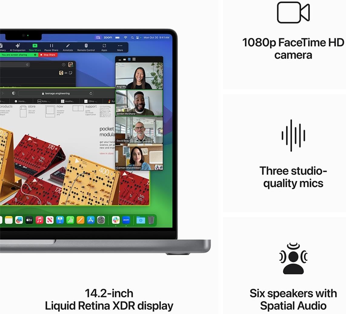 Apple MacBook Pro 14.2 with M3 Pro Chip (Late 2023) - Space Black, 11-Core / 14-Core, 36GB, 96W Adapter, 1TB SSD · v5