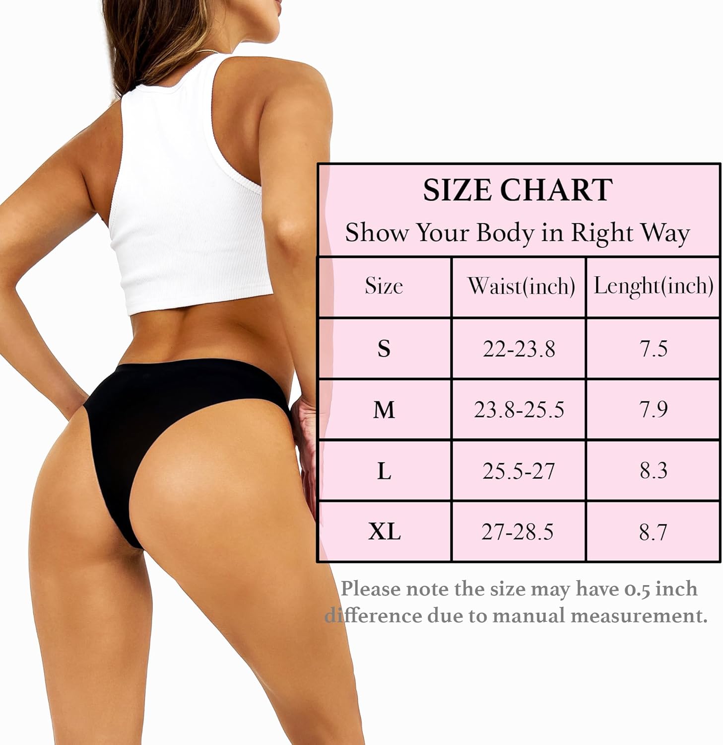 COLIBRI Seamless Underwear for Women – Pack of 5 Stretch Cheeky panties Soft, Breathable No Show underwear · v2