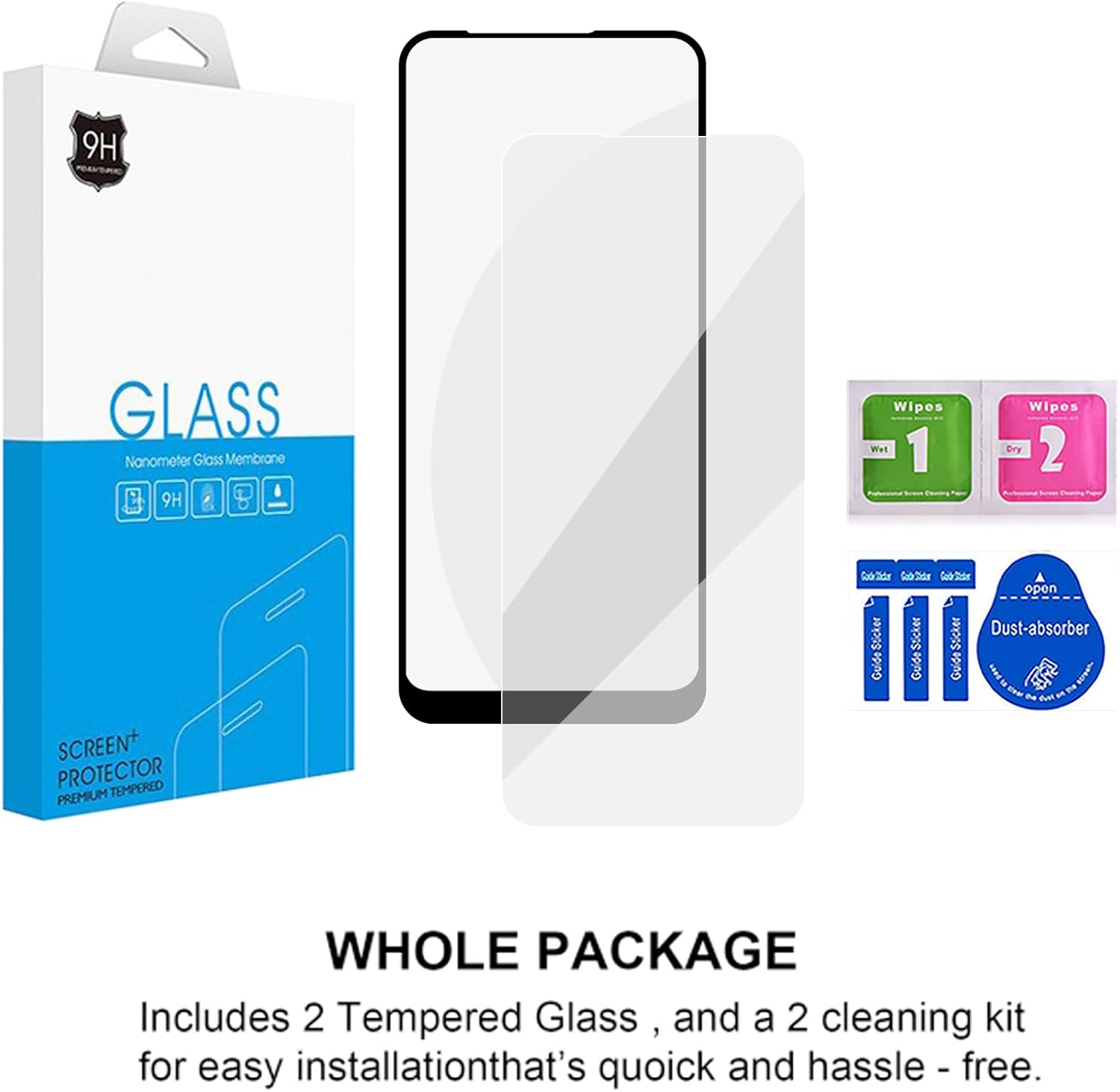 Ailiber for Boost Celero 3 5G Screen Protector[2 Pack], Boost Celero 3 5G Tempered Glass Screen Protector, Anti-Scratch, HD Clear, Case Friendly, Full Coverage Phone Film for Boost Celero 5G 3 6.5
