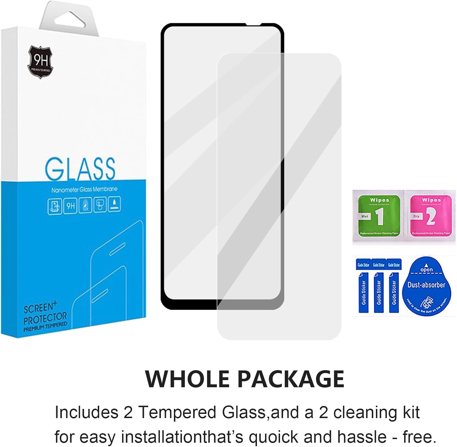 Ailiber for Boost Celero 3 5G Plus Screen Protector[2 Pack], Celero 3 5G Pro Screen Protector Tempered Glass, Anti-Scratch, HD Clear, Case Friendly, Full Coverage Phone Film for Boost Celero 3 5G   7