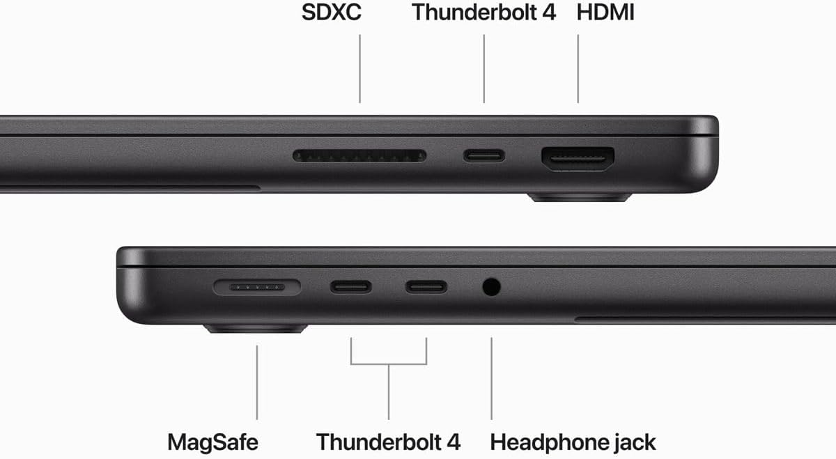 Apple Apple MacBook Pro 14, M3 Max 16core CPU 40core GPU, 64GB RAM, 1TB SSD, 96W USB-C (Space Black) · v3