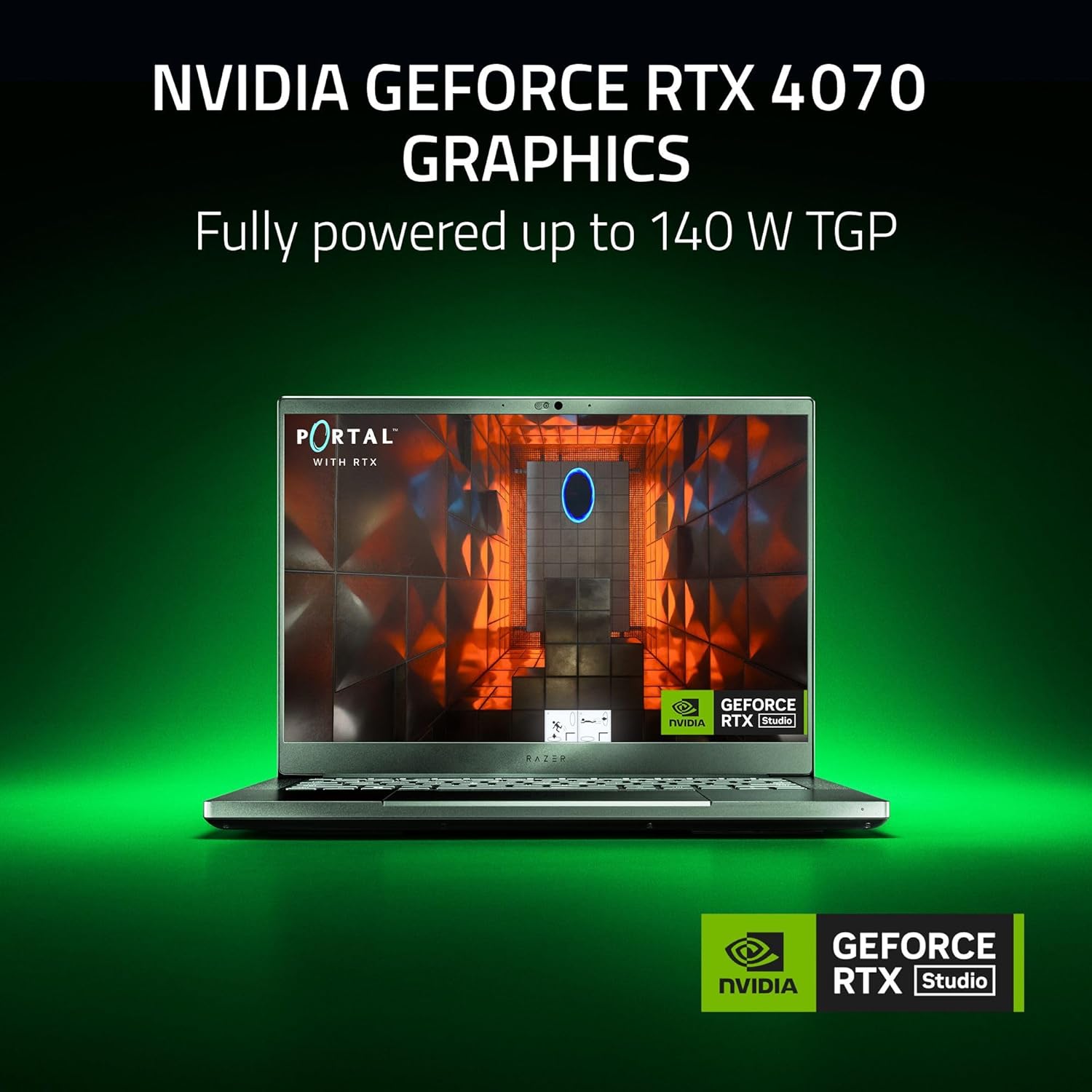 Razer Blade 14 (2024) Gaming Laptop: AMD Ryzen 9 8945HS CPU - NVIDIA GeForce RTX 4070 GPU - 14 QHD 240Hz HDR Display - 1TB SSD - 32GB DDR5 RAM - Aluminum Unibody - Chroma RGB - Vapor Chamber Cooling · v5