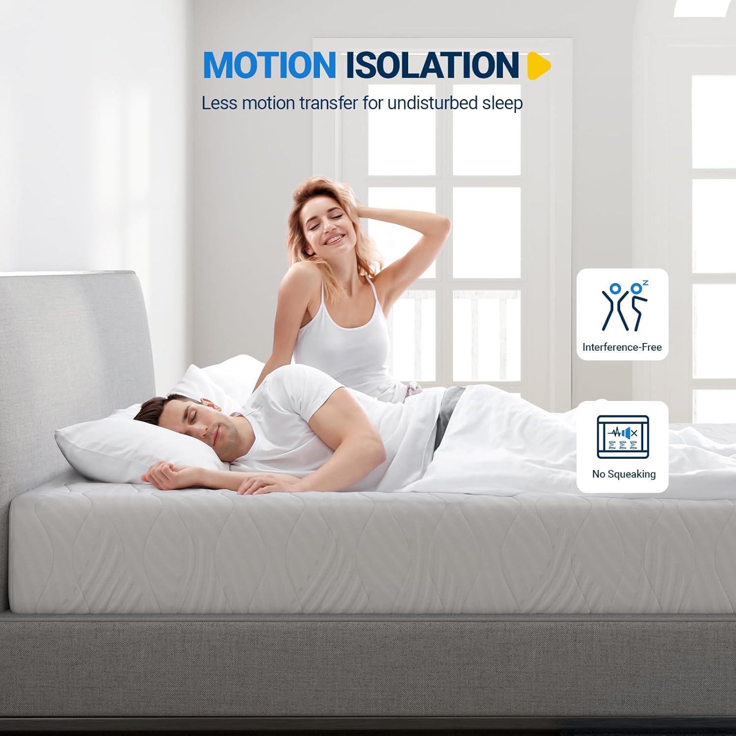 Avenco Queen Mattress, 12 Inch Gel Memory Foam Mattress Queen Size, Mattress in a Box for Fresh Sleep and Pressure Relief, Medium Firm Mattress with Motion Isolation, CertiPUR-US Certified · v2