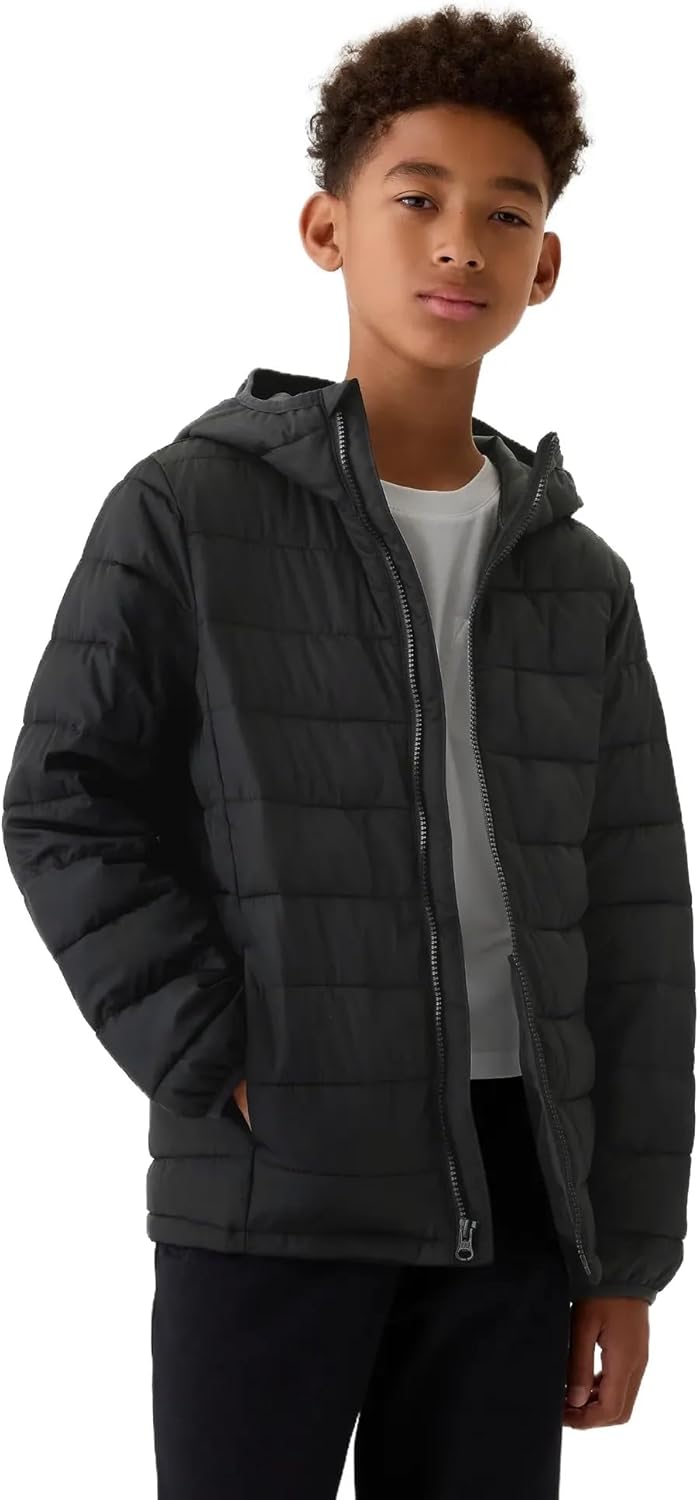 GAP Boys Logo Lightweight Puffer Jacket