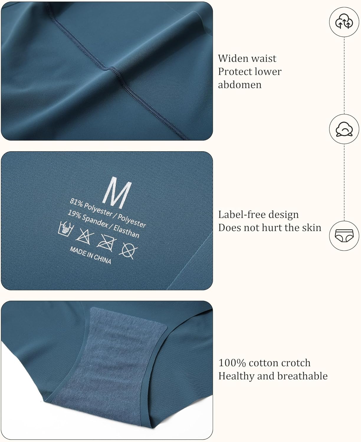 Ropa interior LEVAO para mujer sin costuras, talle alto, no se muestran, cobertura total, calzoncillos transpirables e invisibles, paquete de 6, S-XXL