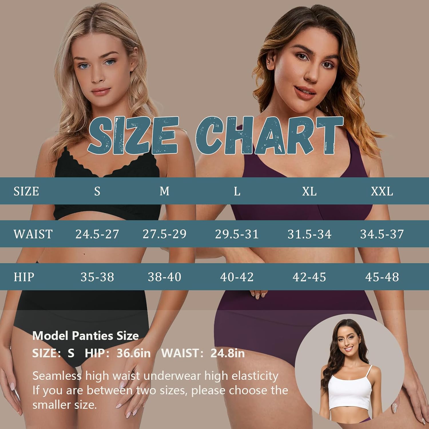 Ropa interior LEVAO para mujer sin costuras, talle alto, no se muestran, cobertura total, calzoncillos transpirables e invisibles, paquete de 6, S-XXL