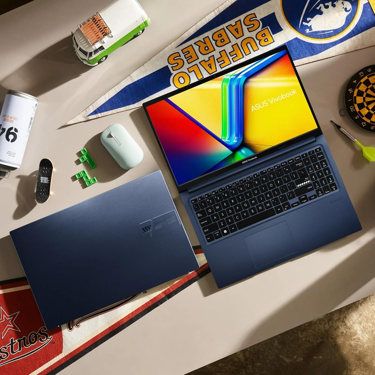 ASUS Vivobook Laptop, 15.6” FHD Touchscreen, Intel Core i7-1255U Processor, 40GB RAM, 2TB SSD, Backlit Keyboard, Numeric Keypad, Webcam, HDMI, Wi-Fi 6, Windows 11 Home, Blue · v6