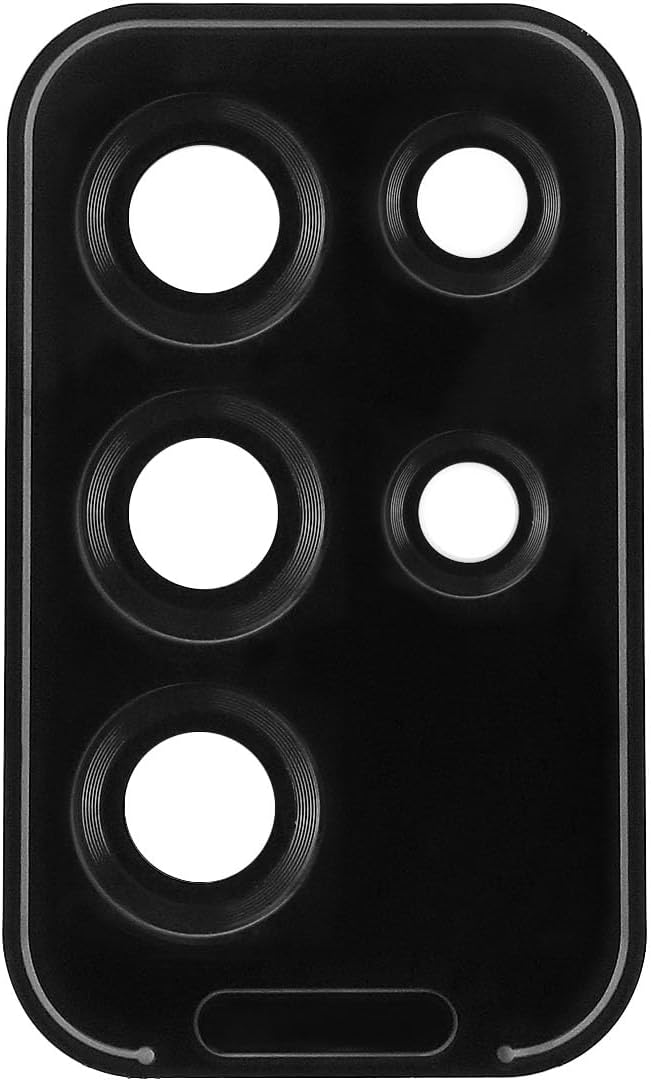 ECSiNG Camera Lens Protector Camera Lens Protective Cover Tempered Glass Protector Mobile Phone Lens Protector Compatible with Samsung Galaxy S22 Ultra, Black