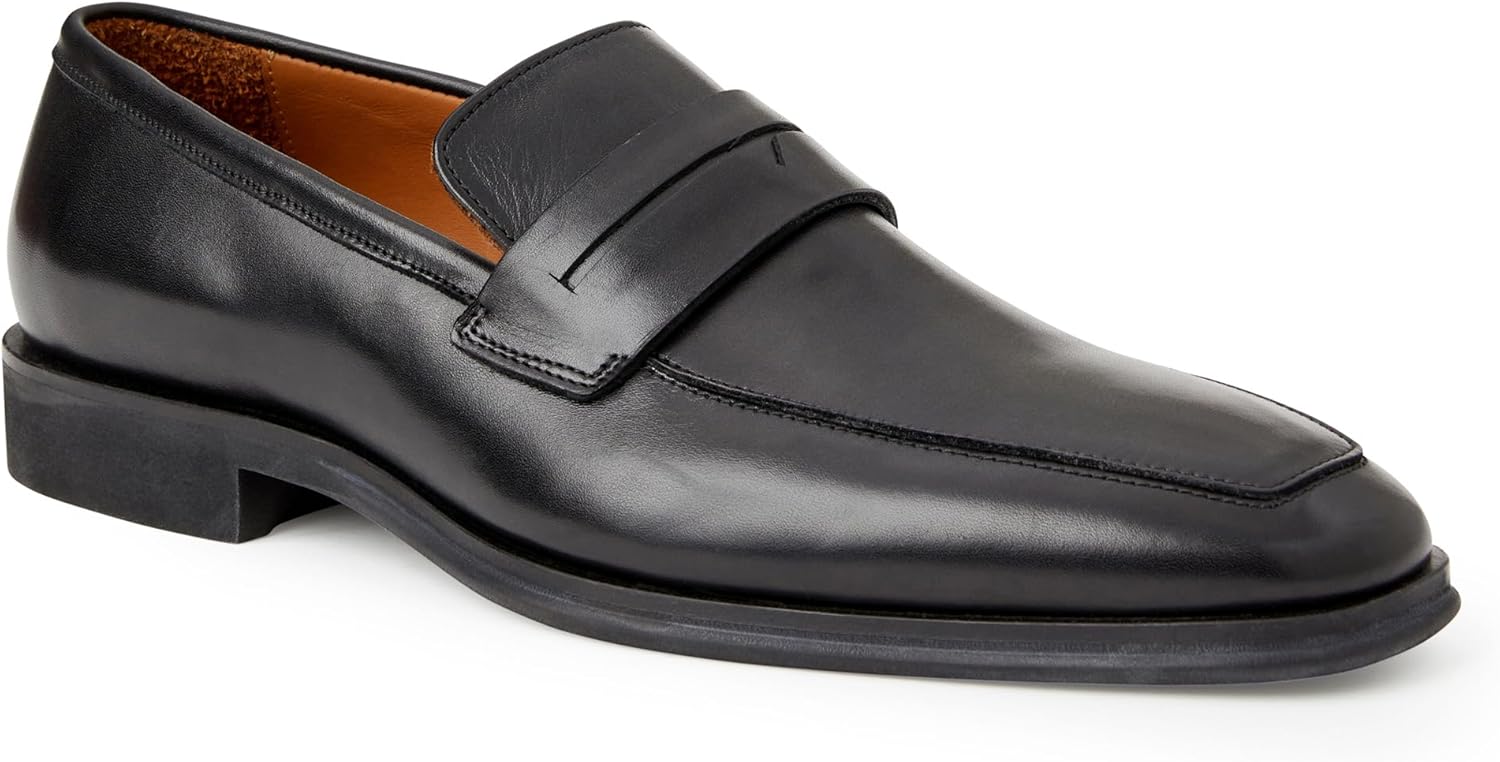 Bruno Magli Mens Raging Bit Loafers Luxurious Leather, Removable Footbed, Almond Toe · v2