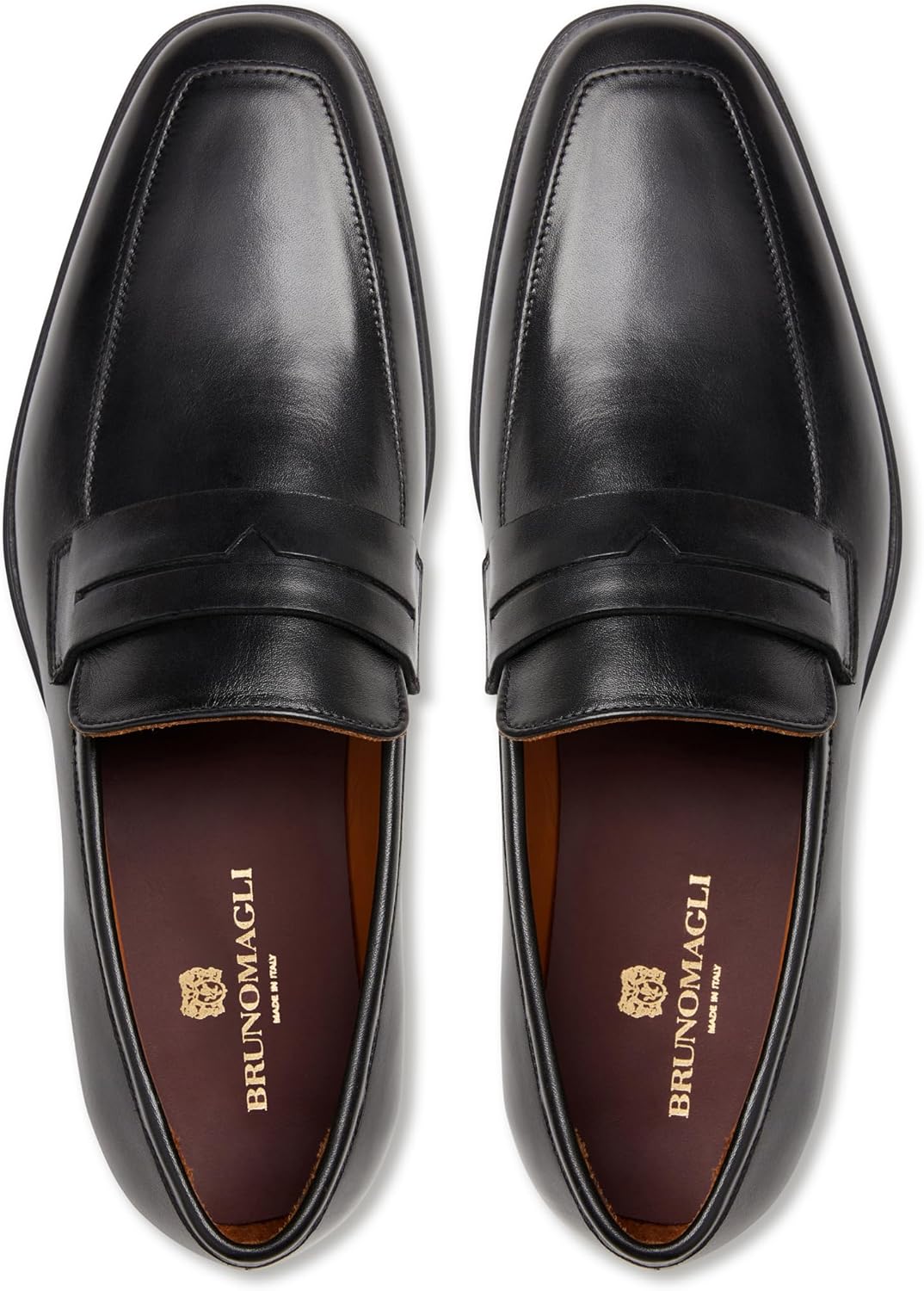 Bruno Magli Mens Raging Bit Loafers Luxurious Leather, Removable Footbed, Almond Toe · v2