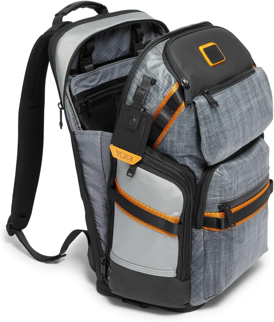 TUMI - Alpha Bravo Nomadic Backpack - Durable Carry On Backpack - 18.8 X 15.0" X 9.0" - Fits up to 15" Laptop - Steel · v3