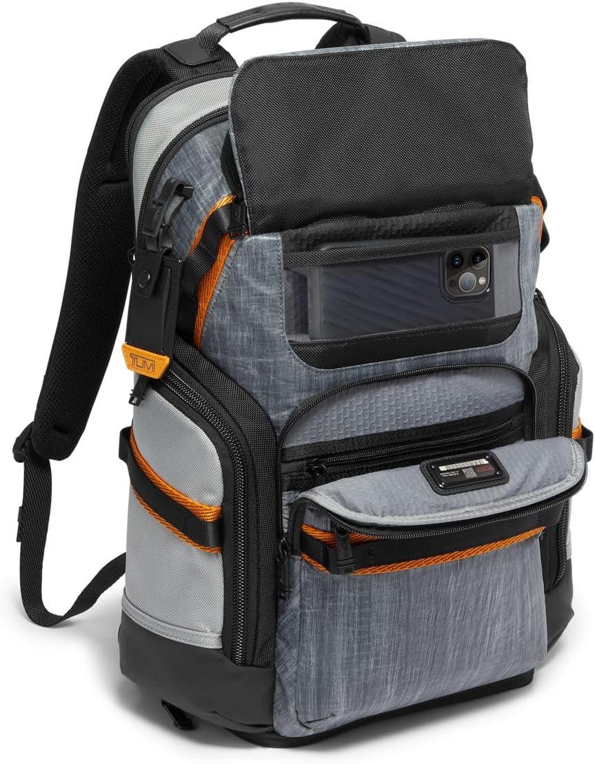 TUMI - Alpha Bravo Nomadic Backpack - Durable Carry On Backpack - 18.8 X 15.0" X 9.0" - Fits up to 15" Laptop - Steel · v3