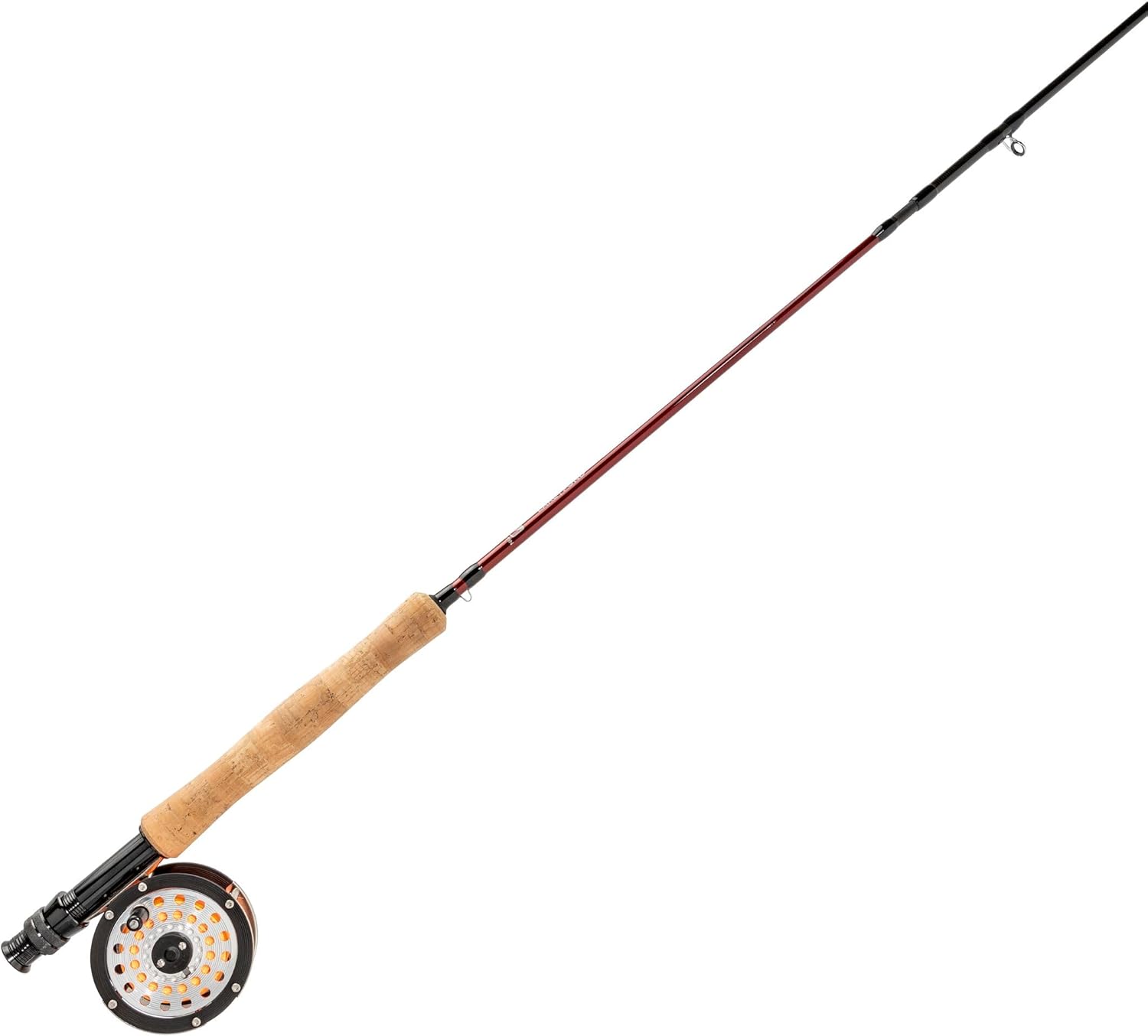 ชุดคอมโบคันเบ็ดตกปลาเหยื่อปลอมและรอก Martin 67R Lake|Pond น้ำหนัก 5/6 ยาว 9 ฟุต 4 ชิ้น แอ็คชั่นปานกลาง รอกแอ็คชั่นเดี่ยว สายลอยน้ำหนัก 6 ชุดเหยื่อปลอมและกล่อง กระเป๋าเดินทาง สีน้ำตาล