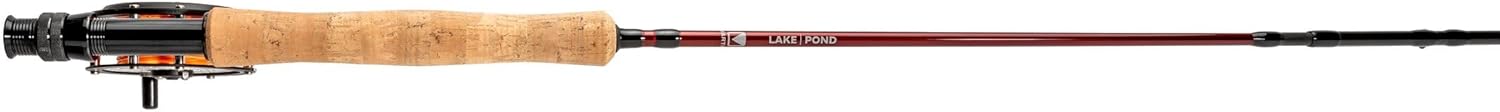 Martin 67R Lake|Pond Fly Fishing Rod and Reel Combo Kit, 5/6-Weight, 9-Foot, 4-Piece Rod, Moderate Action, Single Action Reel, 6-Weight Floating Line, Fly Assortment and Box, Travel Case, Brown · v9