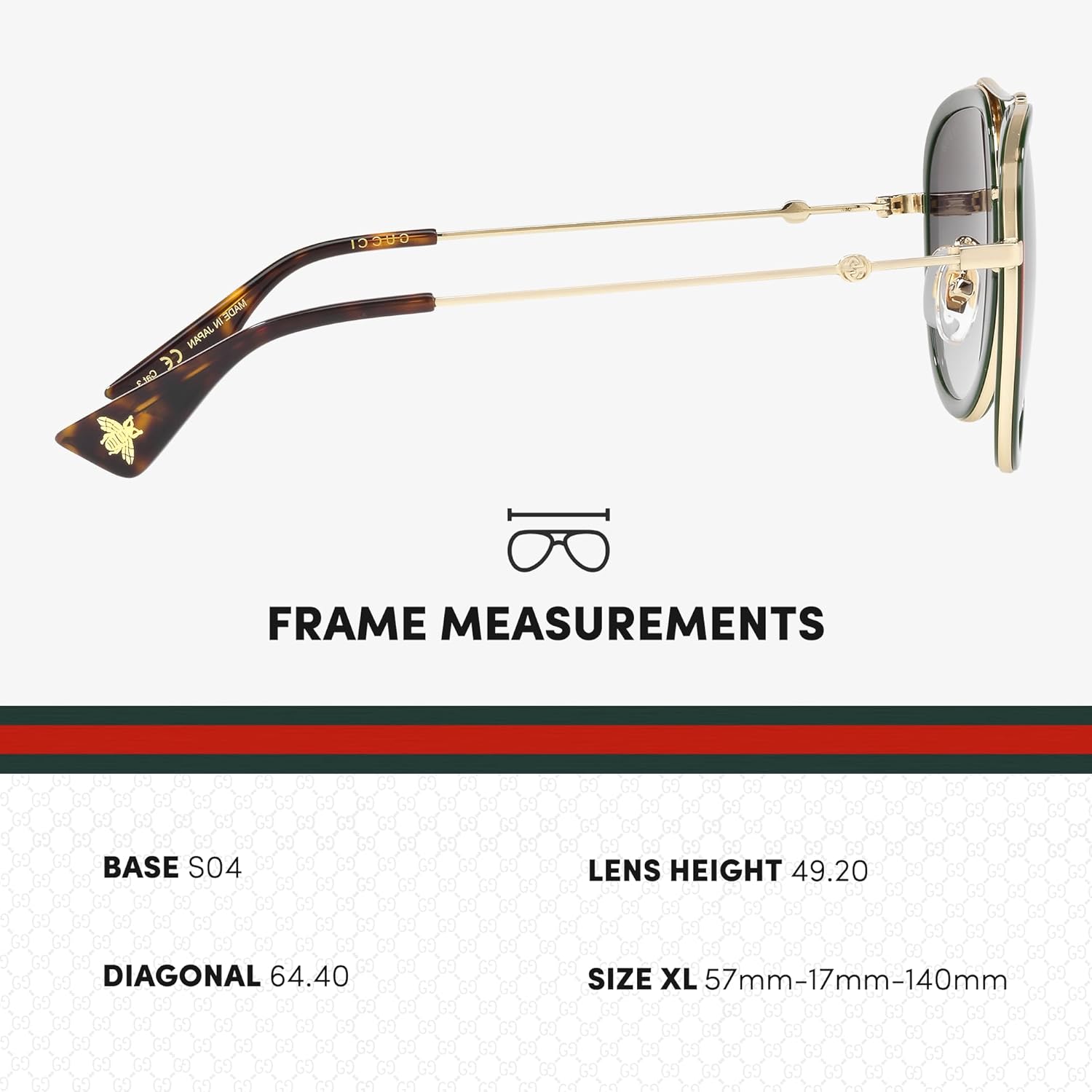 แว่นกันแดดทรง Aviator จาก Gucci GG 0062S มาพร้อมชุดแว่นตาสุดหรูจาก eSHADES