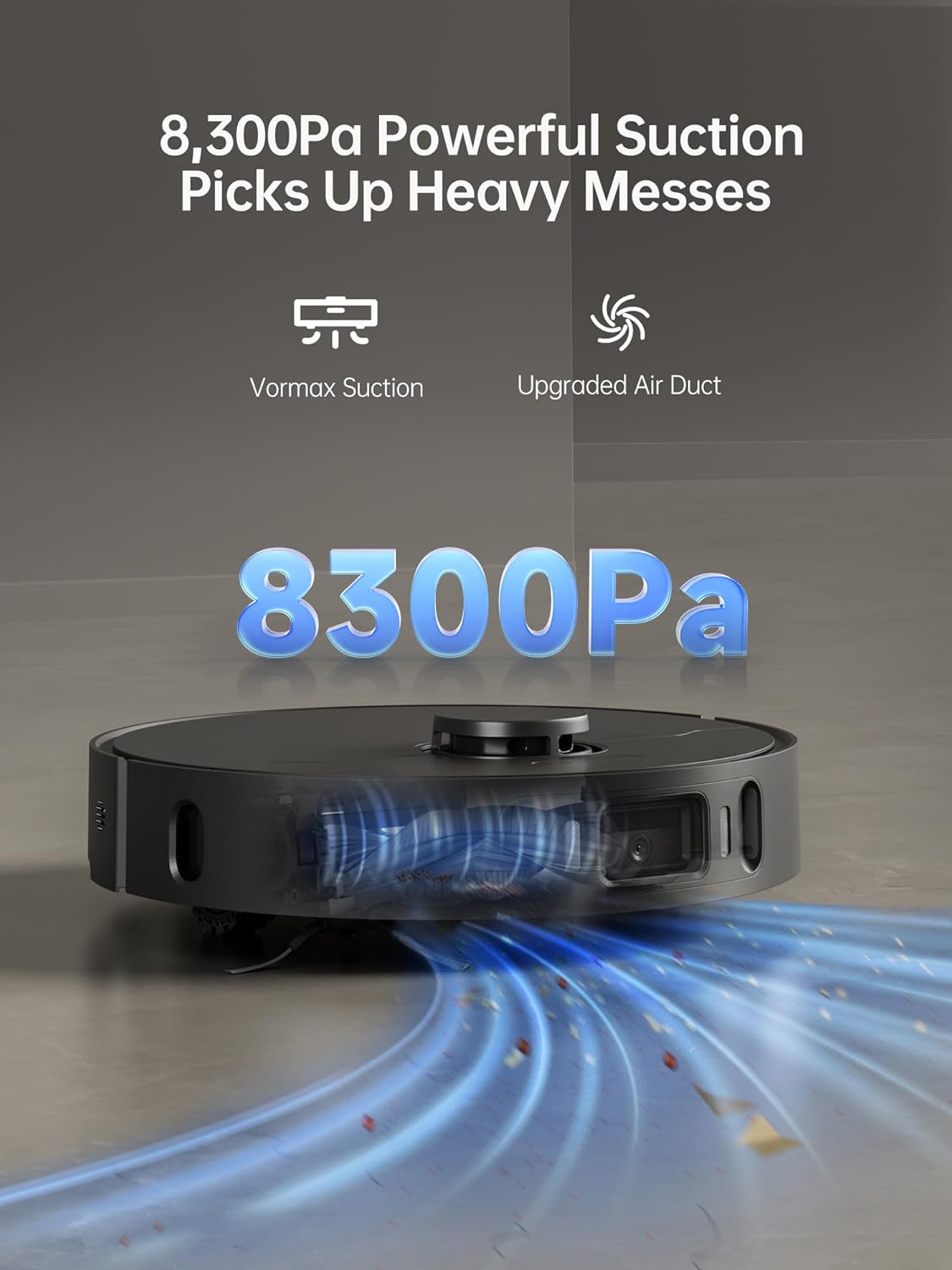 dreame X30 Ultra Robot Vacuum and Mop Combo, 8300Pa Suction, Mop Extend and Mop Self Cleaning with 140°F Water, Removable  Liftable Mop, Self Refilling, Mop Self Drying, Smart Carpet Cleaning · v12