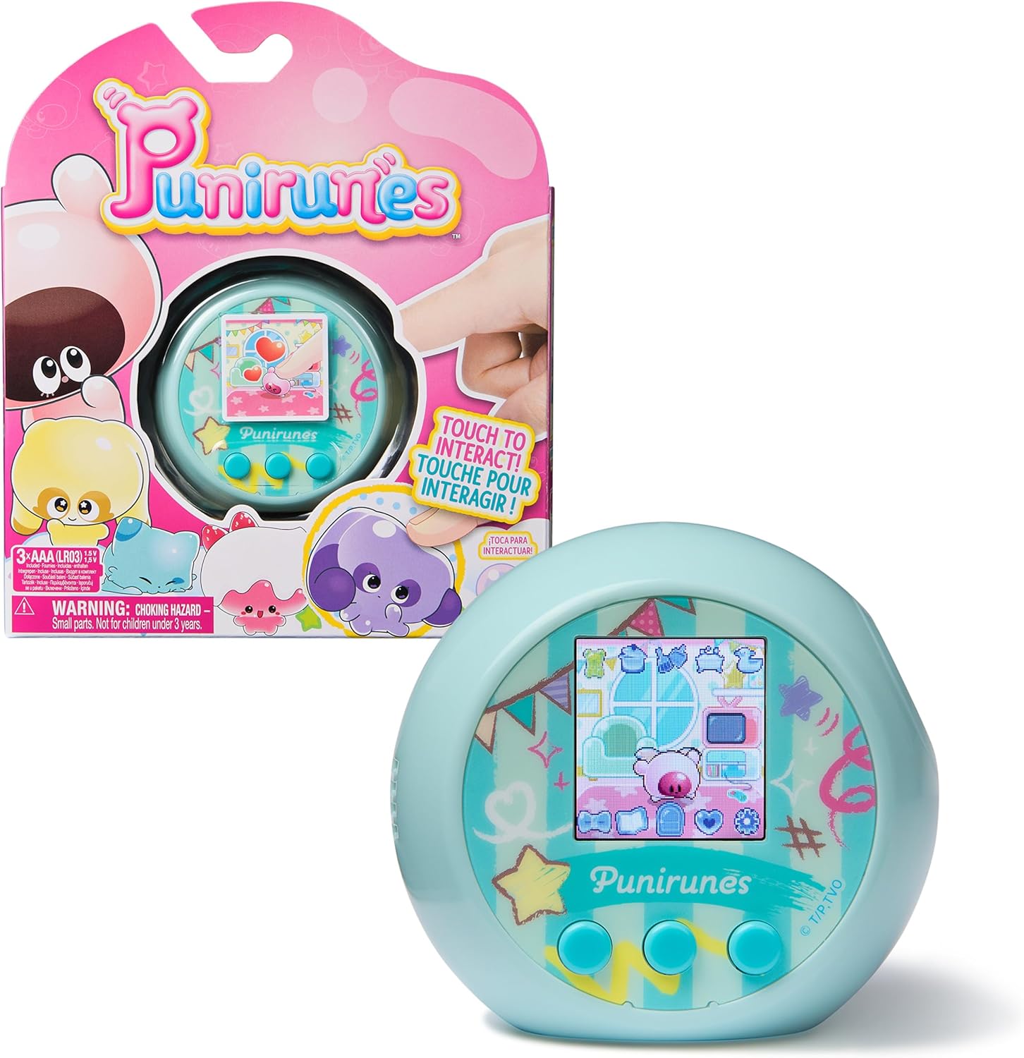 Punirunes, Interactive Digital Toy with 55 Squishy Characters Inside, Reacts to Touch, Full-Color Display, Kids Toys for Girls  Boys Ages 5 and up · v3