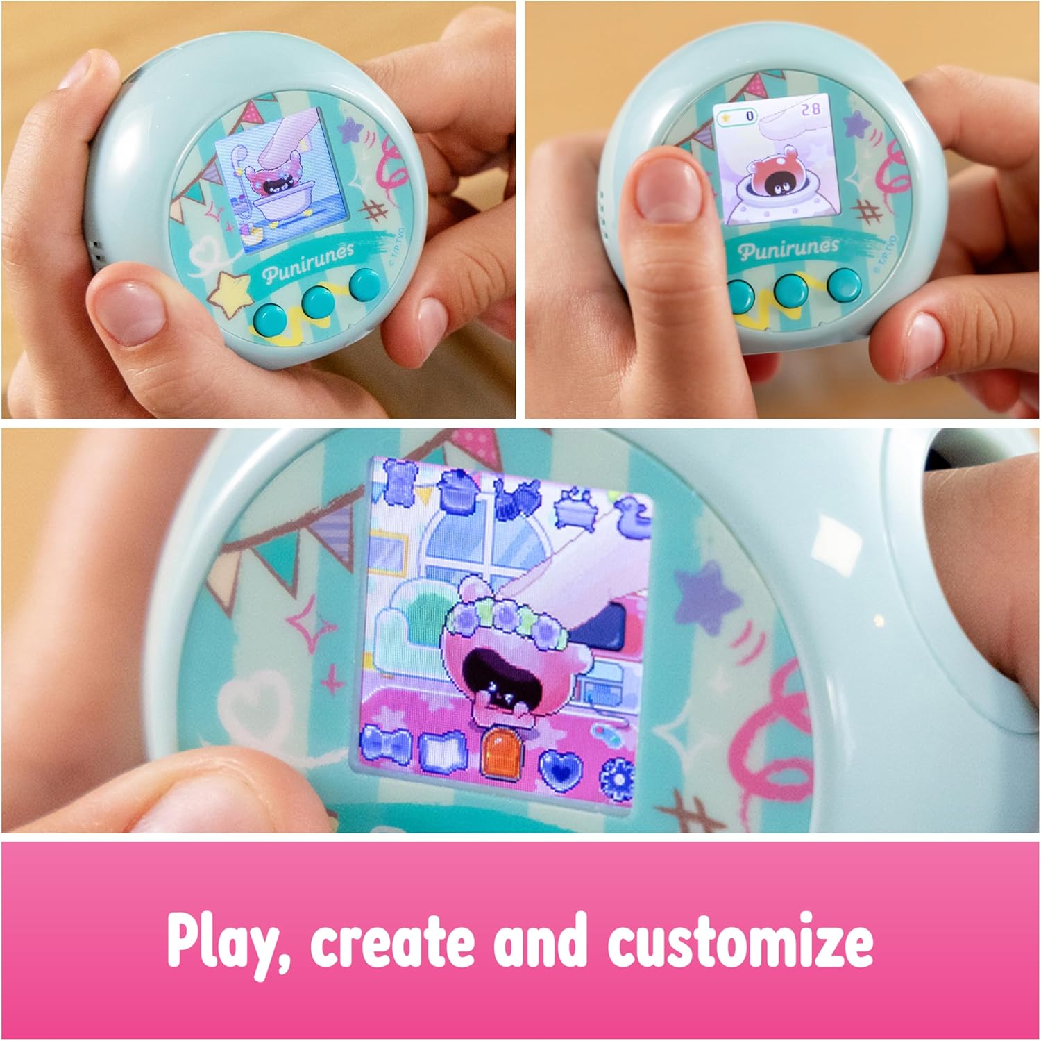 Punirunes, Interactive Digital Toy with 55 Squishy Characters Inside, Reacts to Touch, Full-Color Display, Kids Toys for Girls  Boys Ages 5 and up · v3
