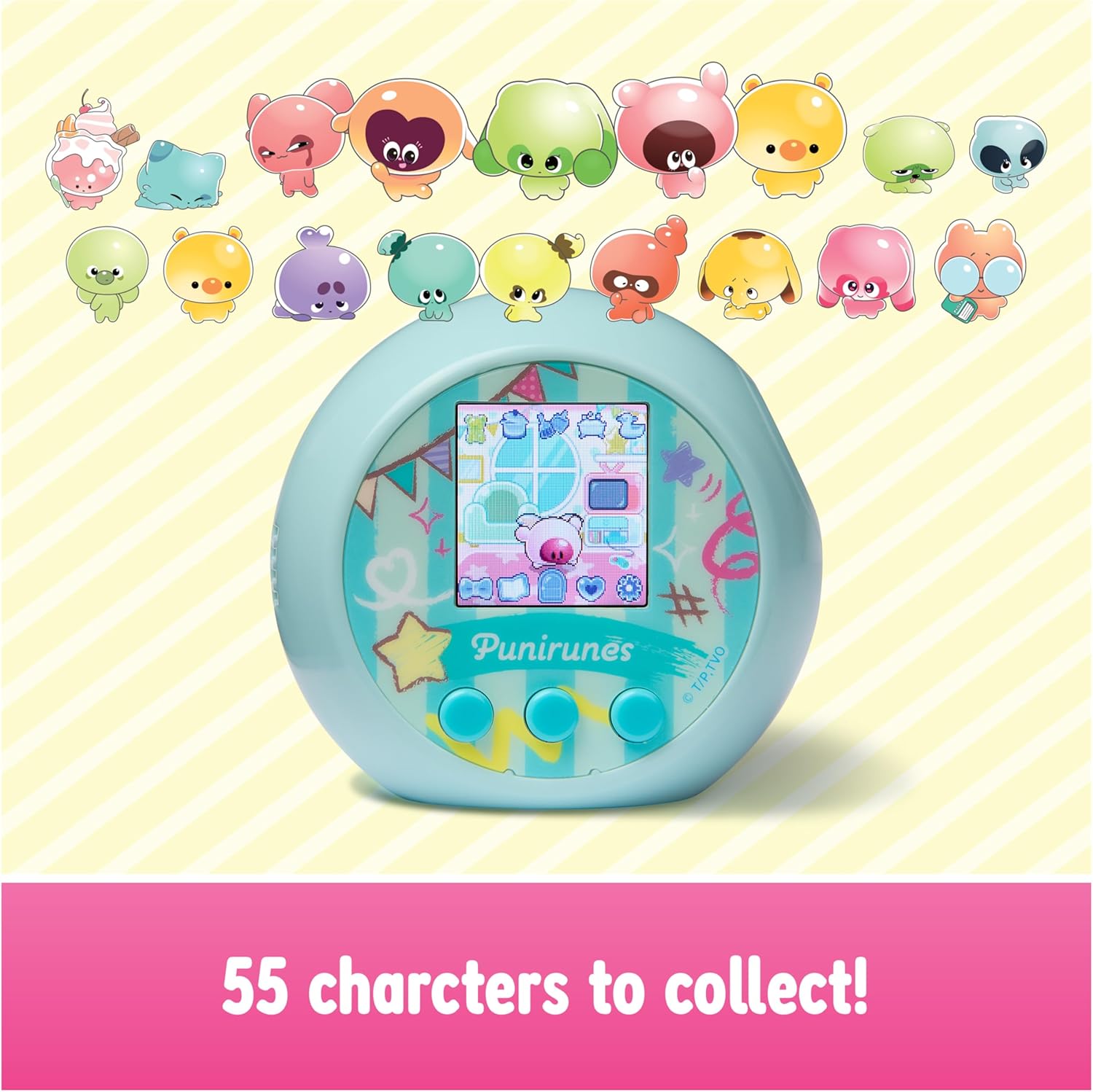 Punirunes, Interactive Digital Toy with 55 Squishy Characters Inside, Reacts to Touch, Full-Color Display, Kids Toys for Girls  Boys Ages 5 and up · v3