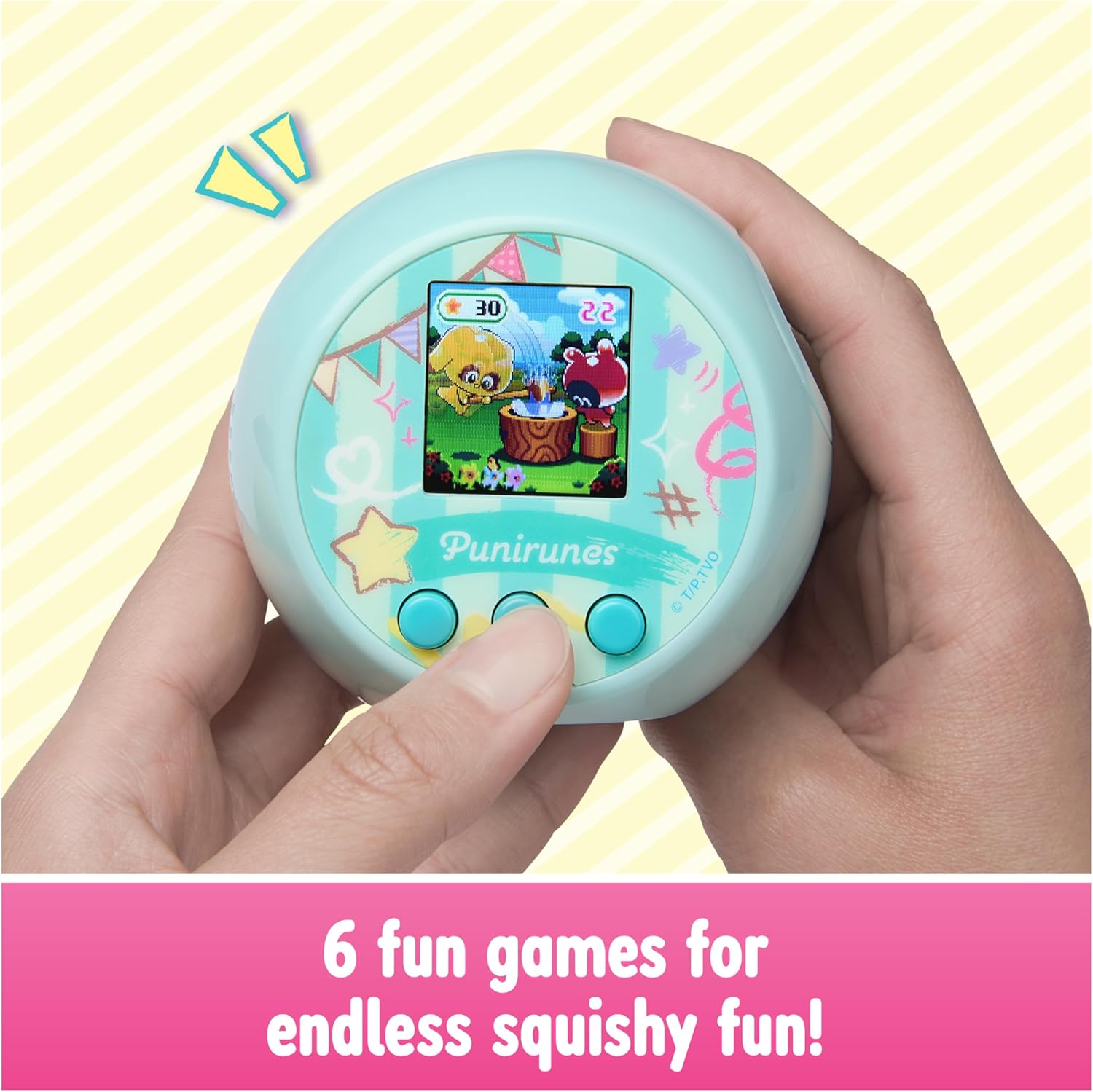 Punirunes, Interactive Digital Toy with 55 Squishy Characters Inside, Reacts to Touch, Full-Color Display, Kids Toys for Girls  Boys Ages 5 and up · v3