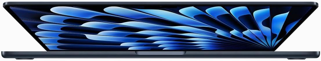 Apple MacBook Air 15.3, Liquid Retina 디스플레이, 8코어 CPU 및 10코어 GPU가 장착된 M2 칩, 24GB 메모리, 2TB SSD, 70W USB-C 전원 어댑터, Midnight, Mid 2023