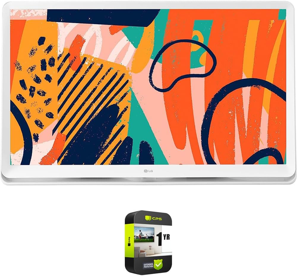 LG 27LQ600S-WU 27 Full HD IPS LED TV Monitor with Web OS TV Bundle with 1 YR CPS Enhanced Protection Pack