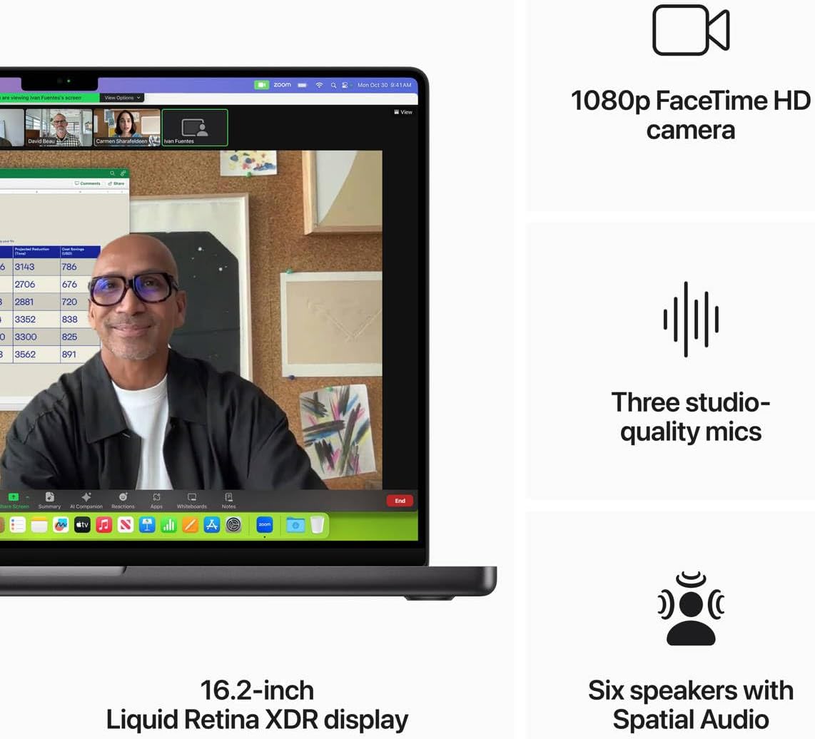 Apple MacBook Pro 16.2 with M3 Max Chip (Late 2023) - Space Black, 14-Core / 30-Core, 96GB, 2TB SSD