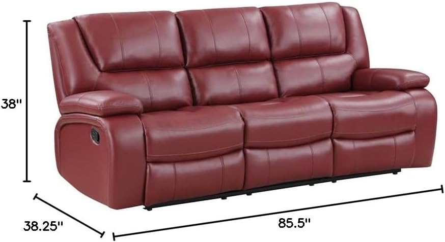 Coaster Camila Motion Sofa, Red · v2