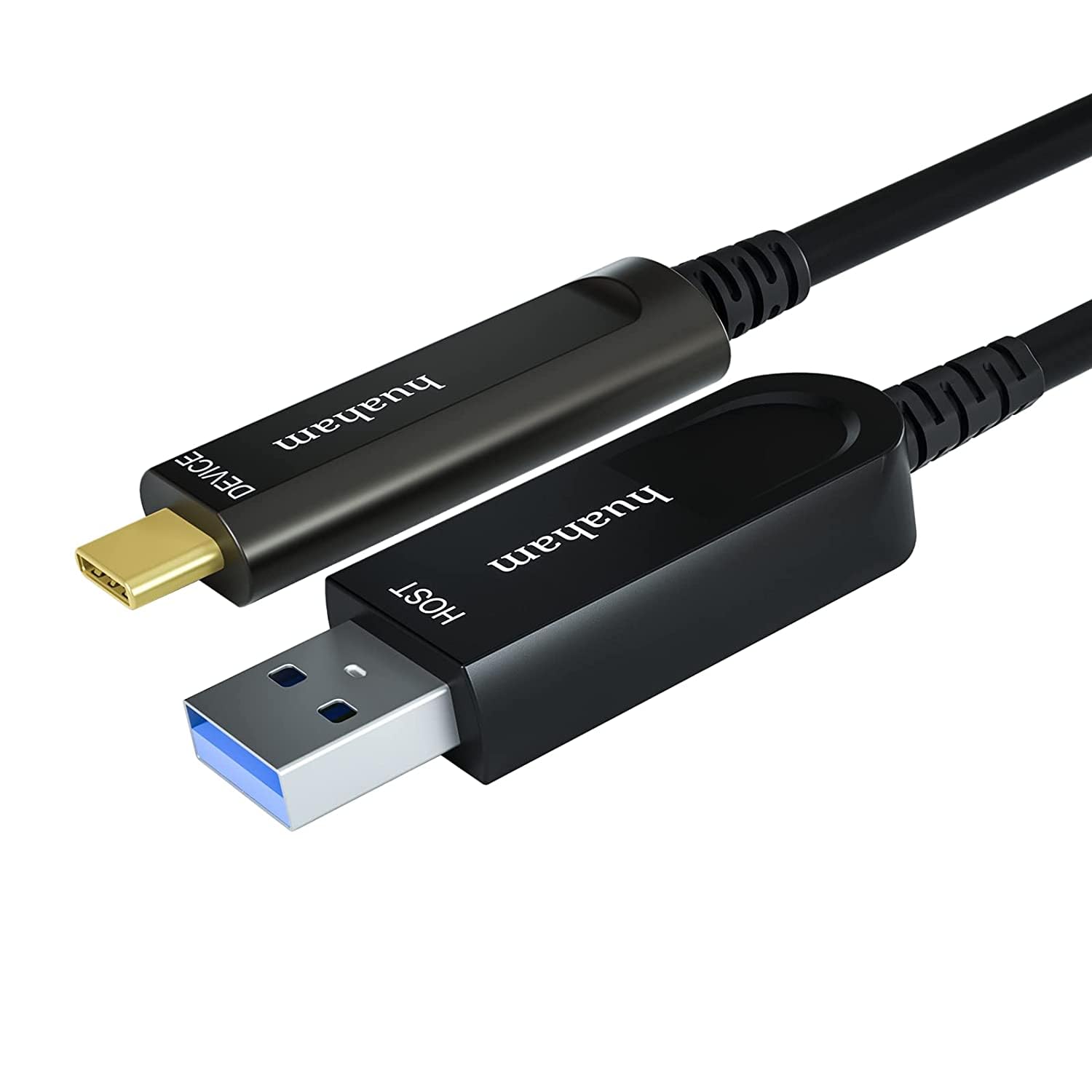 USB A to USB C Fiber Optic Cable 20M/65.6FT, USB 3.1 Cable 10Gbps Gen2 Long Distance Transmission Slim, Ultra High Speed USB Cable for VR, Xbox, Logitech Camera, Laptop etc