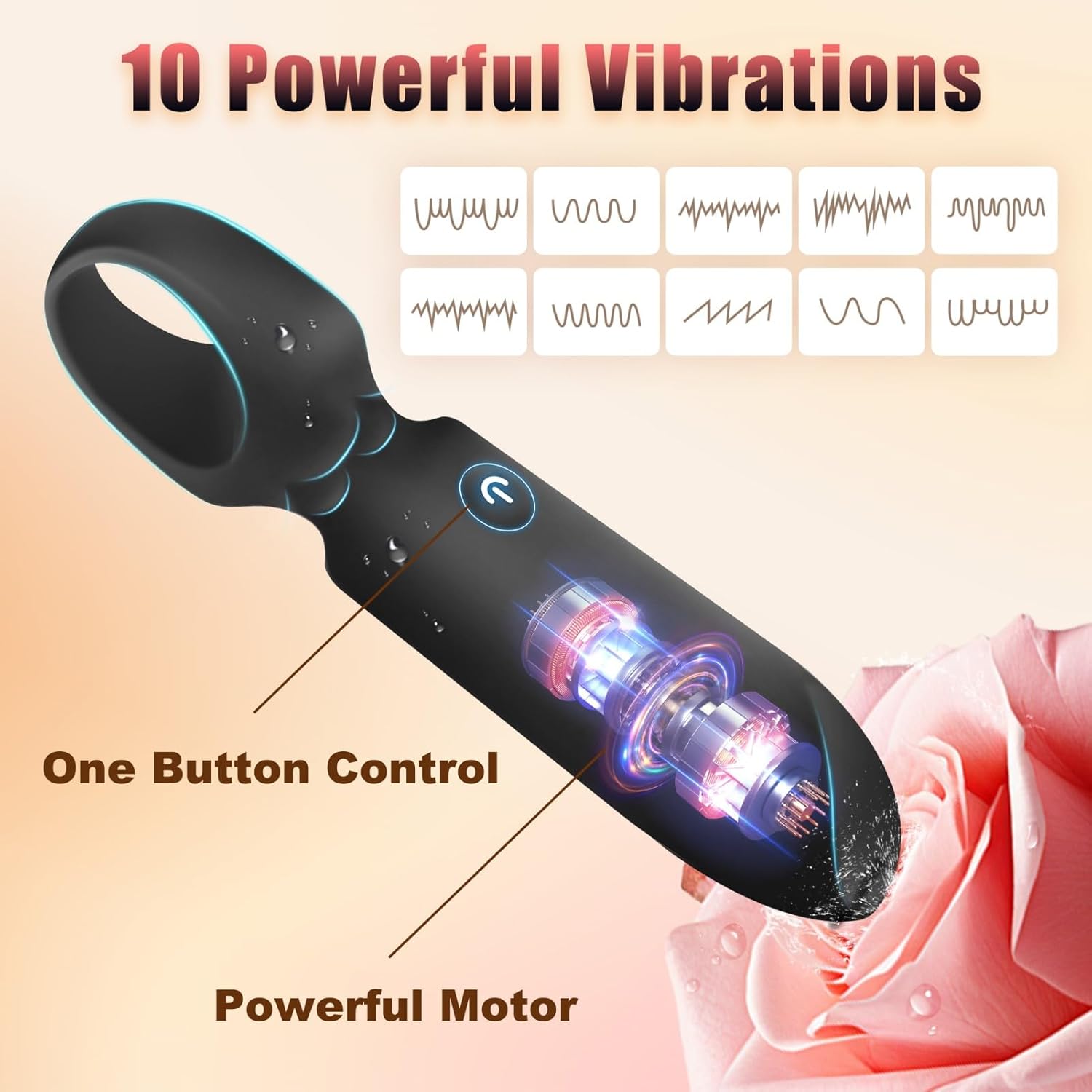 Juguetes vibradores LUKIKI Bullet para adultos, juguetes sexuales femeninos con 10 modos de vibración, minivibrador de lápiz labial para estimular el clítoris del punto G, discreto y portátil para viajar, juegos de juguetes sexuales para adultos para mujer