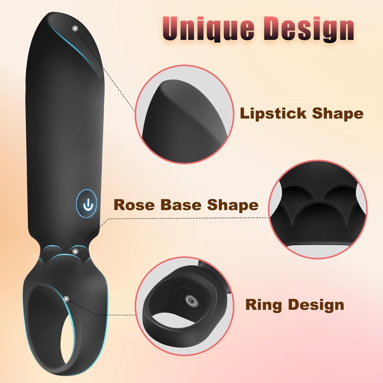 Juguetes vibradores LUKIKI Bullet para adultos, juguetes sexuales femeninos con 10 modos de vibración, minivibrador de lápiz labial para estimular el clítoris del punto G, discreto y portátil para viajar, juegos de juguetes sexuales para adultos para mujer