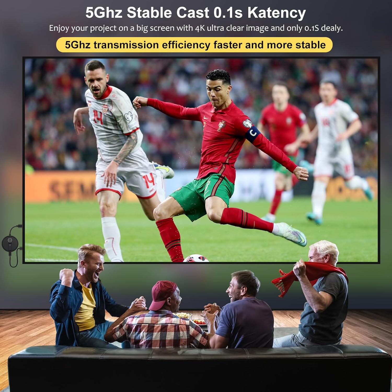 Wireless HDMI Receiver The simultaneous Expansion of Multiple televisions,2Receiver and 1Transmitter,Plug and Play,Laptop,Cable Boxes,Cameras to Project Screens to televisions or projectors · v9
