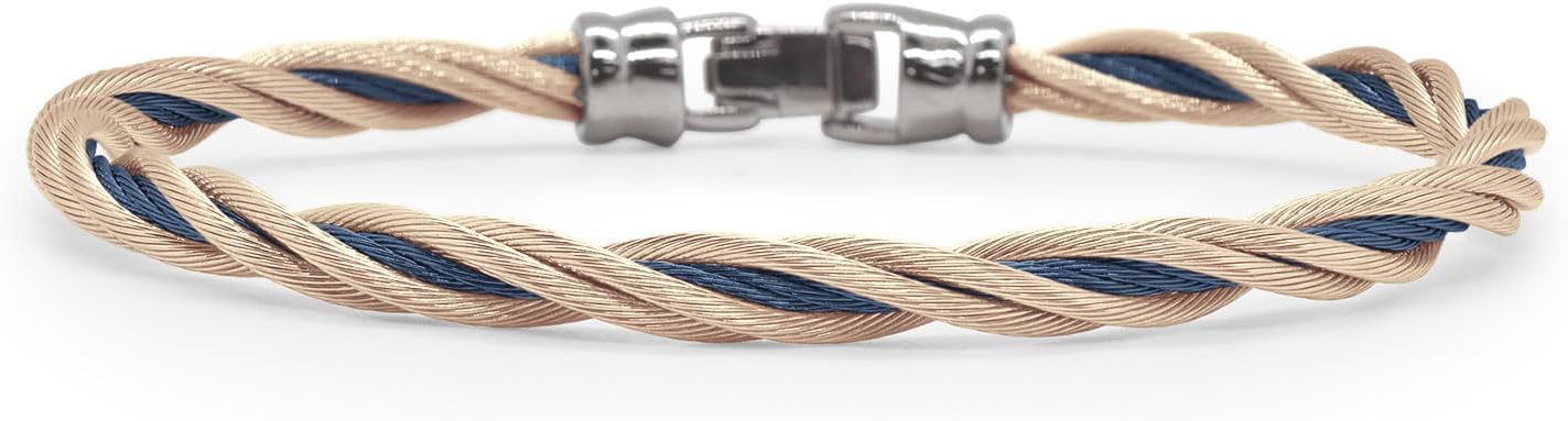 Alor Cable Double Twist Bracelet - Twisted Cable Bracelet - Stainless Steel Bracelets for Woman - Brazaletes para Mujer - Womens Jewerly