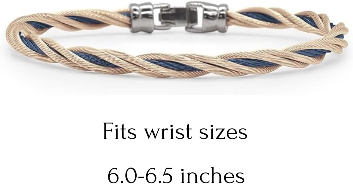 Alor Cable Double Twist Bracelet - Twisted Cable Bracelet - Stainless Steel Bracelets for Woman - Brazaletes para Mujer - Womens Jewerly