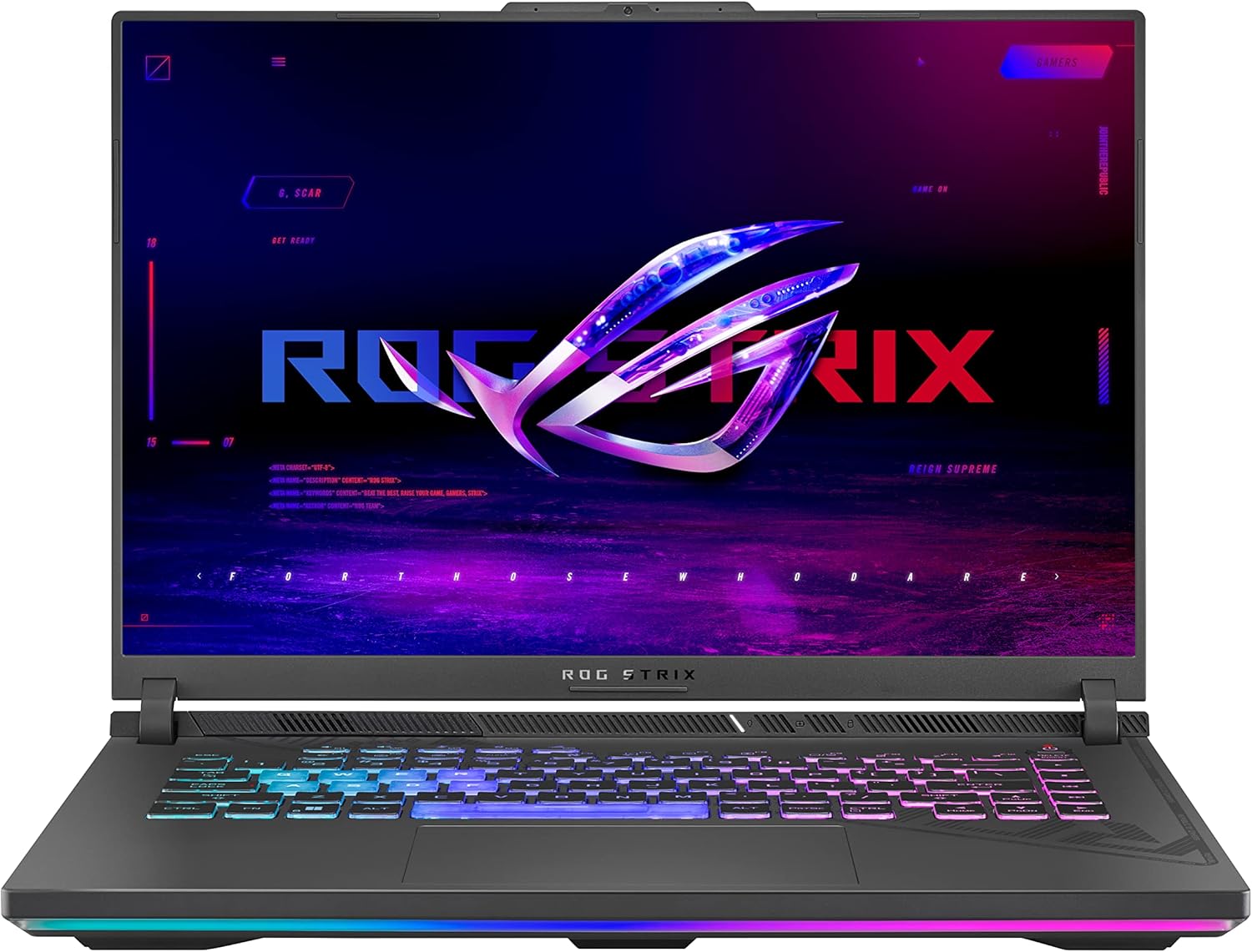 ASUS ROG Strix G16 (2023) Gaming Laptop, 16” 16:10 FHD 165Hz Display, NVIDIA® GeForce RTX™ 4060, Intel Core i7-13650HX, 16GB DDR5, 1TB PCIe Gen4 SSD, Wi-Fi 6E, Windows 11, G614JV-AS74 · v3