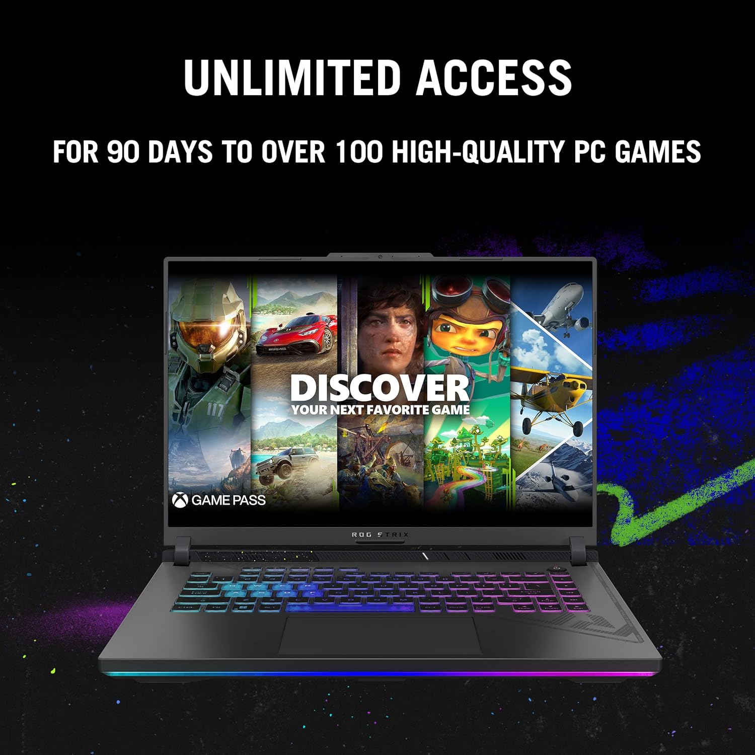 ASUS ROG Strix G16 (2023) Gaming Laptop, 16” 16:10 FHD 165Hz Display, NVIDIA® GeForce RTX™ 4060, Intel Core i7-13650HX, 16GB DDR5, 1TB PCIe Gen4 SSD, Wi-Fi 6E, Windows 11, G614JV-AS74 · v3