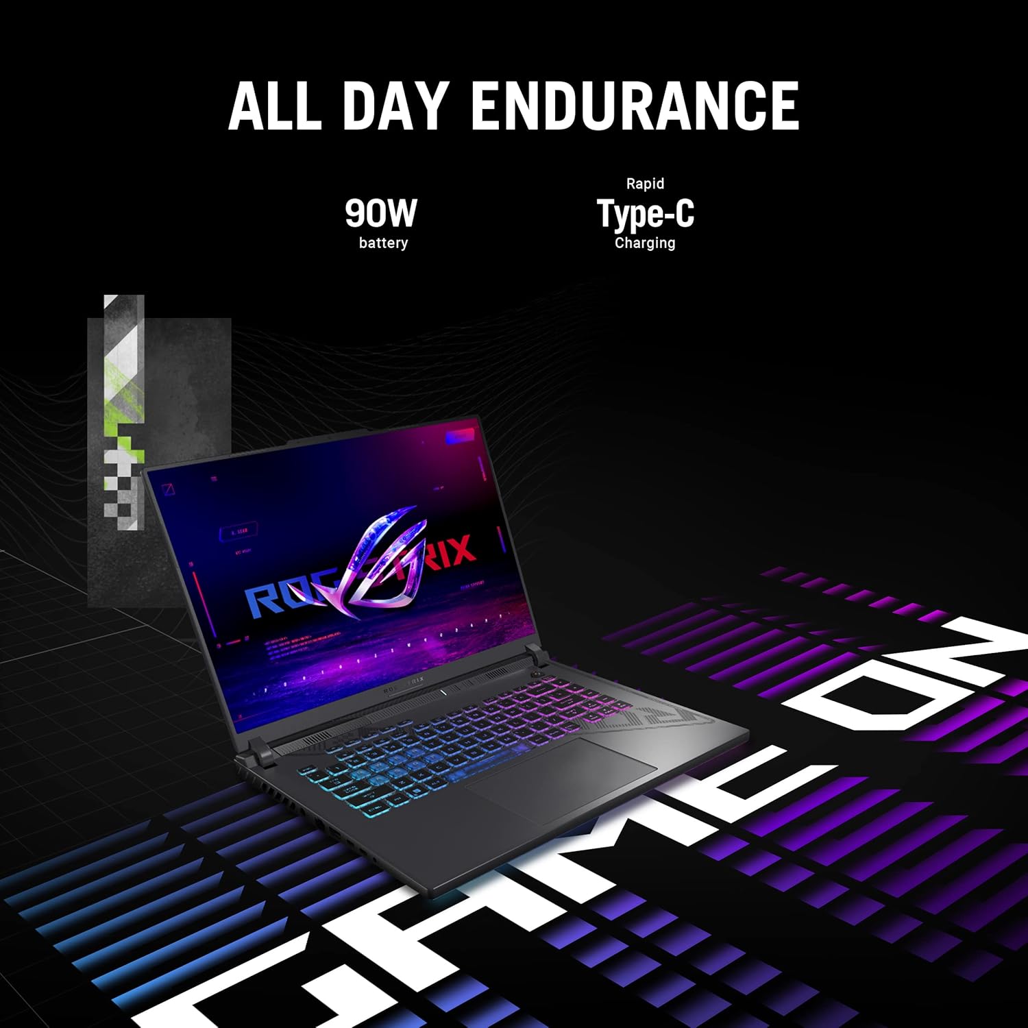 ASUS ROG Strix G16 (2023) Gaming Laptop, 16” 16:10 FHD 165Hz Display, NVIDIA® GeForce RTX™ 4060, Intel Core i7-13650HX, 16GB DDR5, 1TB PCIe Gen4 SSD, Wi-Fi 6E, Windows 11, G614JV-AS74 · v3