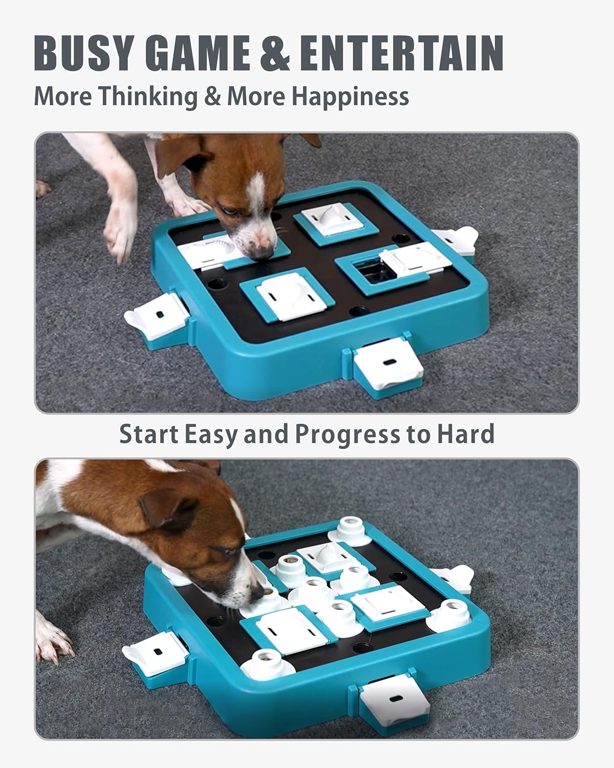 Dog Puzzle - Dog Food Puzzle Toy Feeder, Treat Puzzle Toys for Dogs Mental Stimulation Mentally Stimulating (Green)
